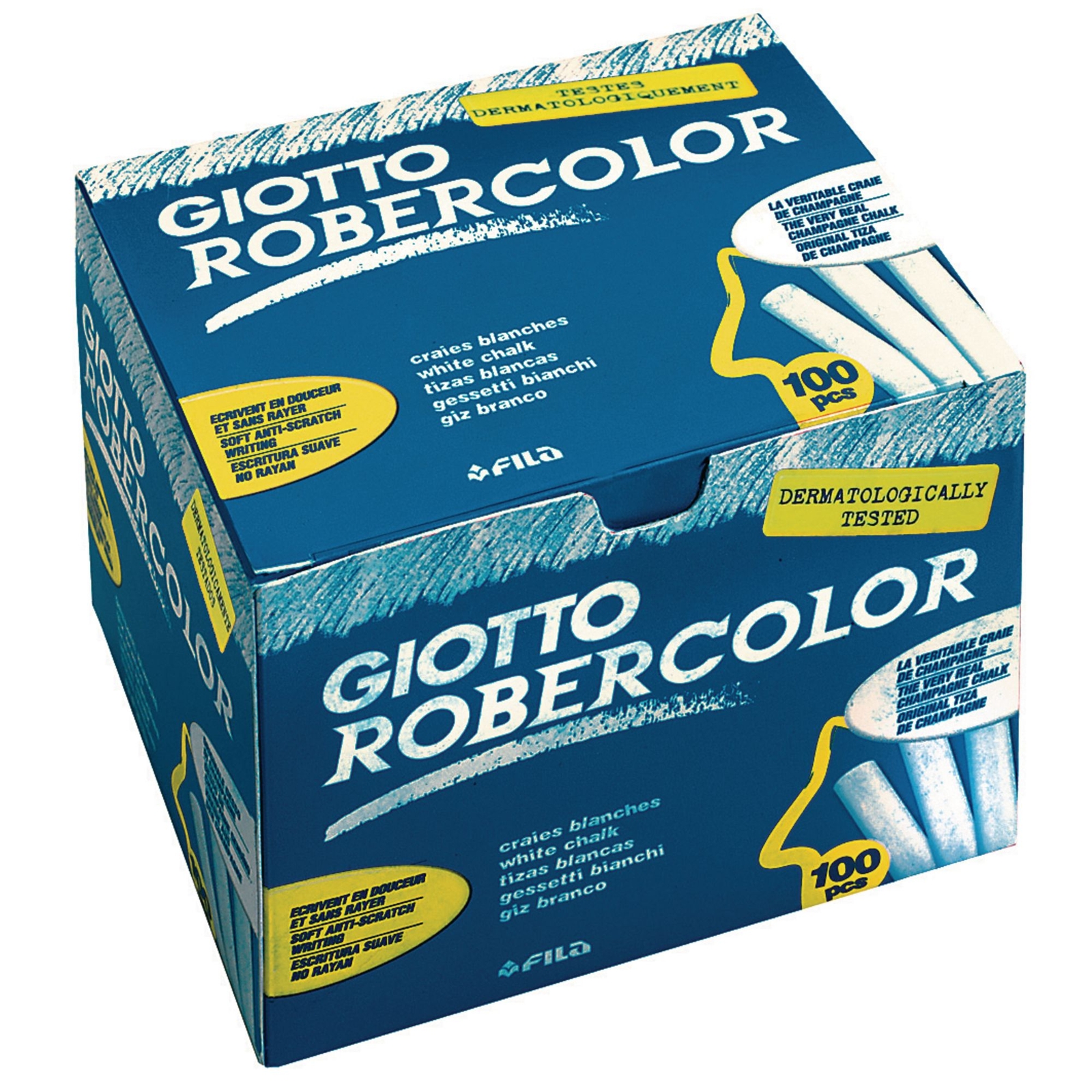 Giotto Robercolor White Chalk - Pack of 100