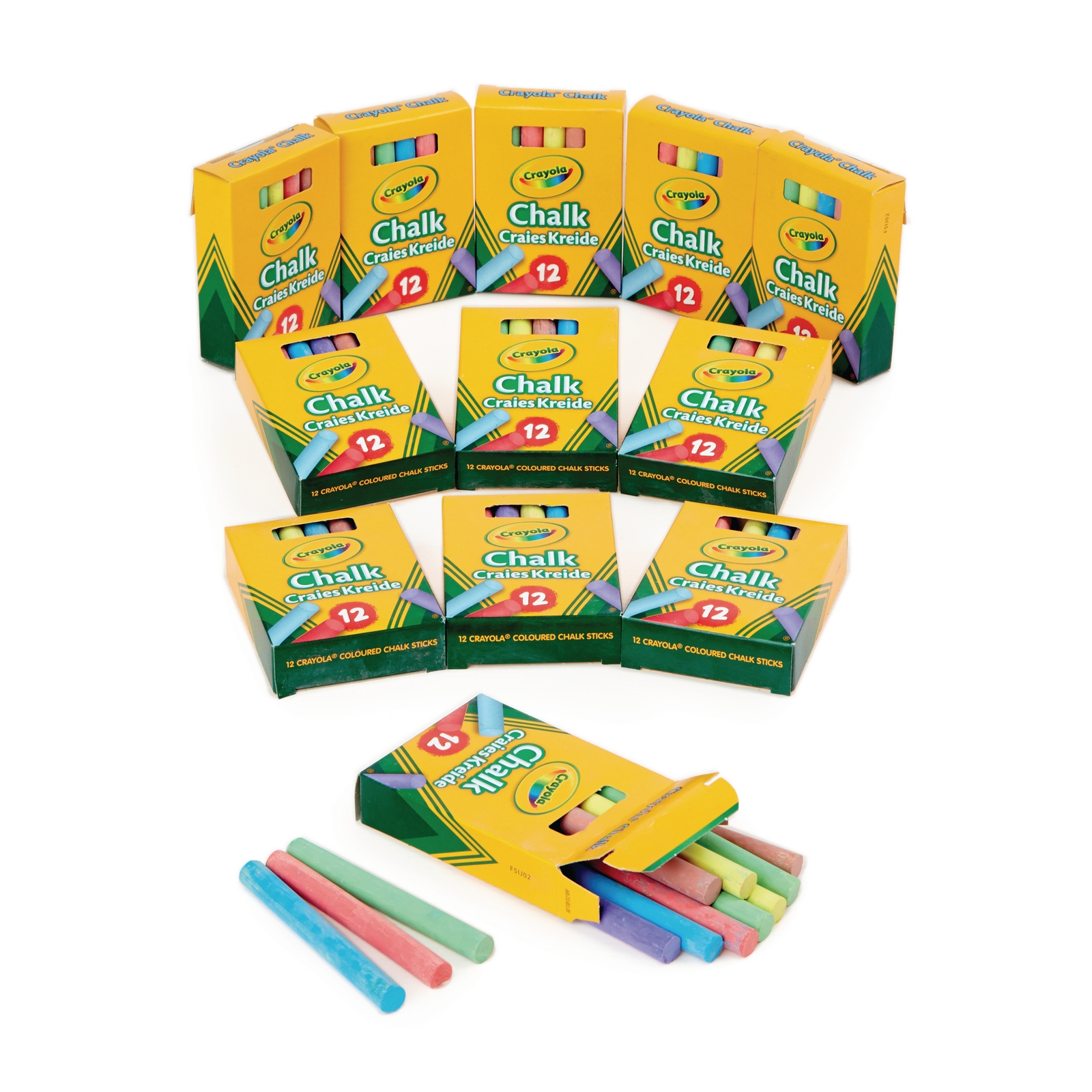 Crayola Anti-Dust Chalk Assorted Pack of 144