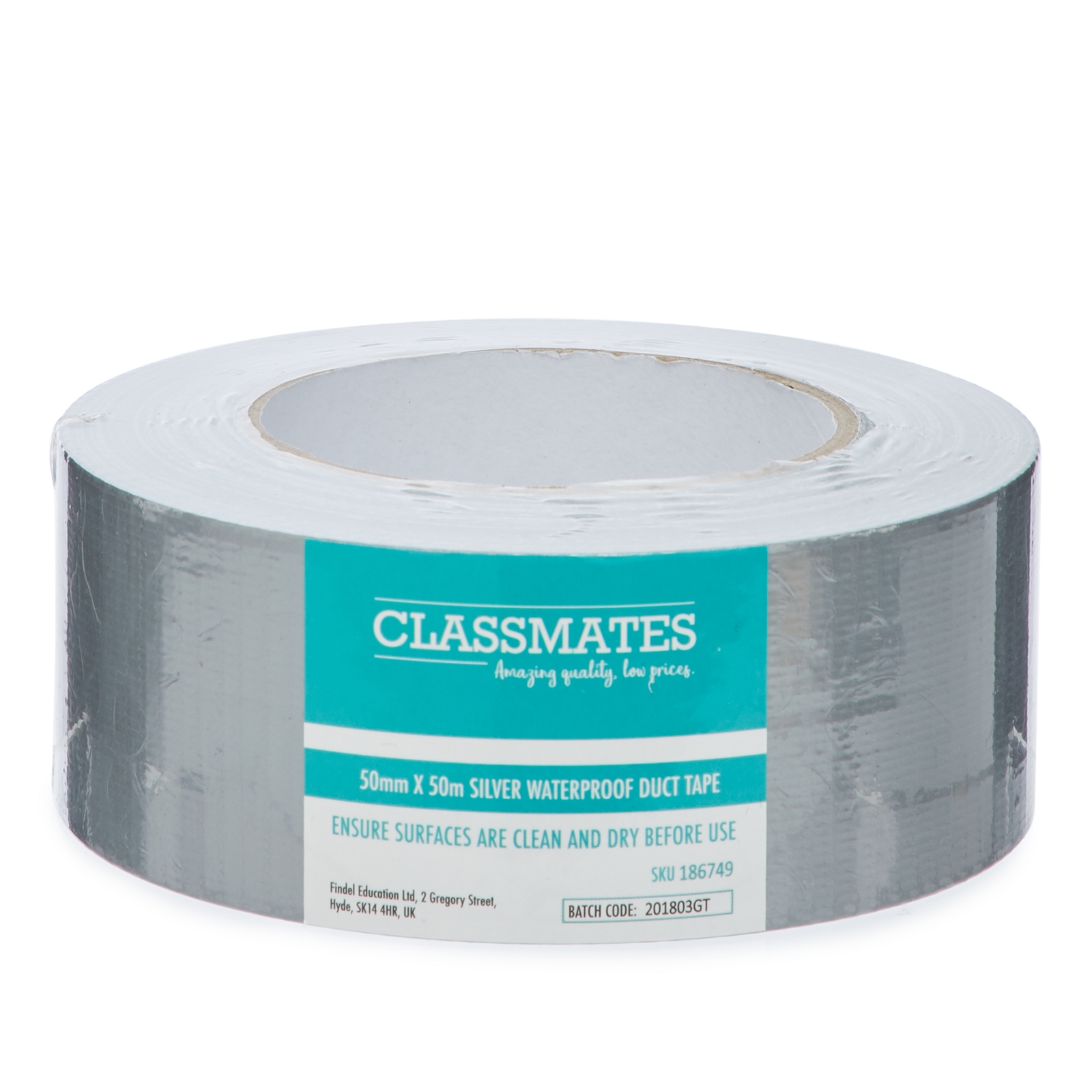 Classmates Cloth Tape Metallic Waterproof 50mm 50m Reel