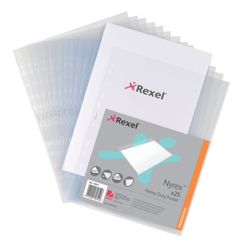Rexel Punched Pocket A4 Clear Pack Of 25 Hc166562 Findel Rexel Punched Pocket A4 Clear Pack Of