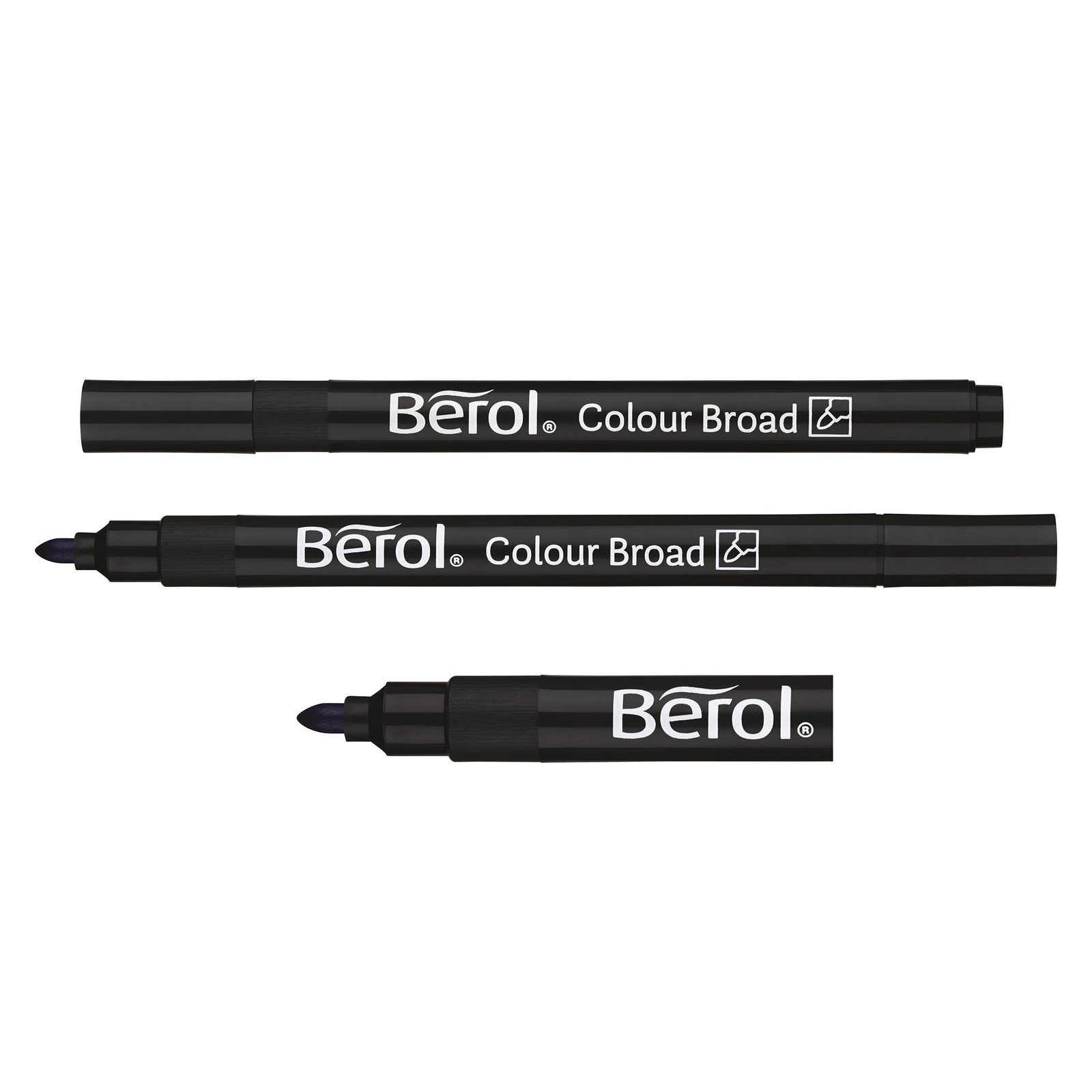 Berol Colour Broad Pens - Black