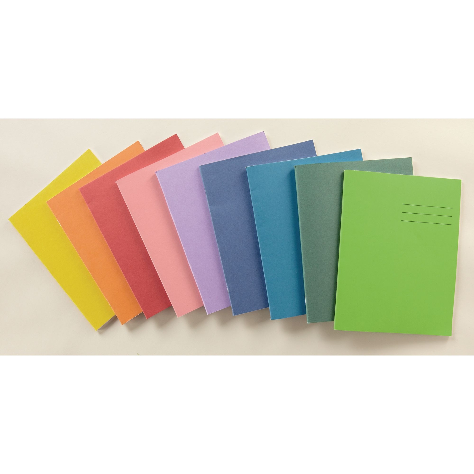 Purple 8x6.5" Exercise Book 48-Page, 8mm Ruled With Margin - Pack of 100