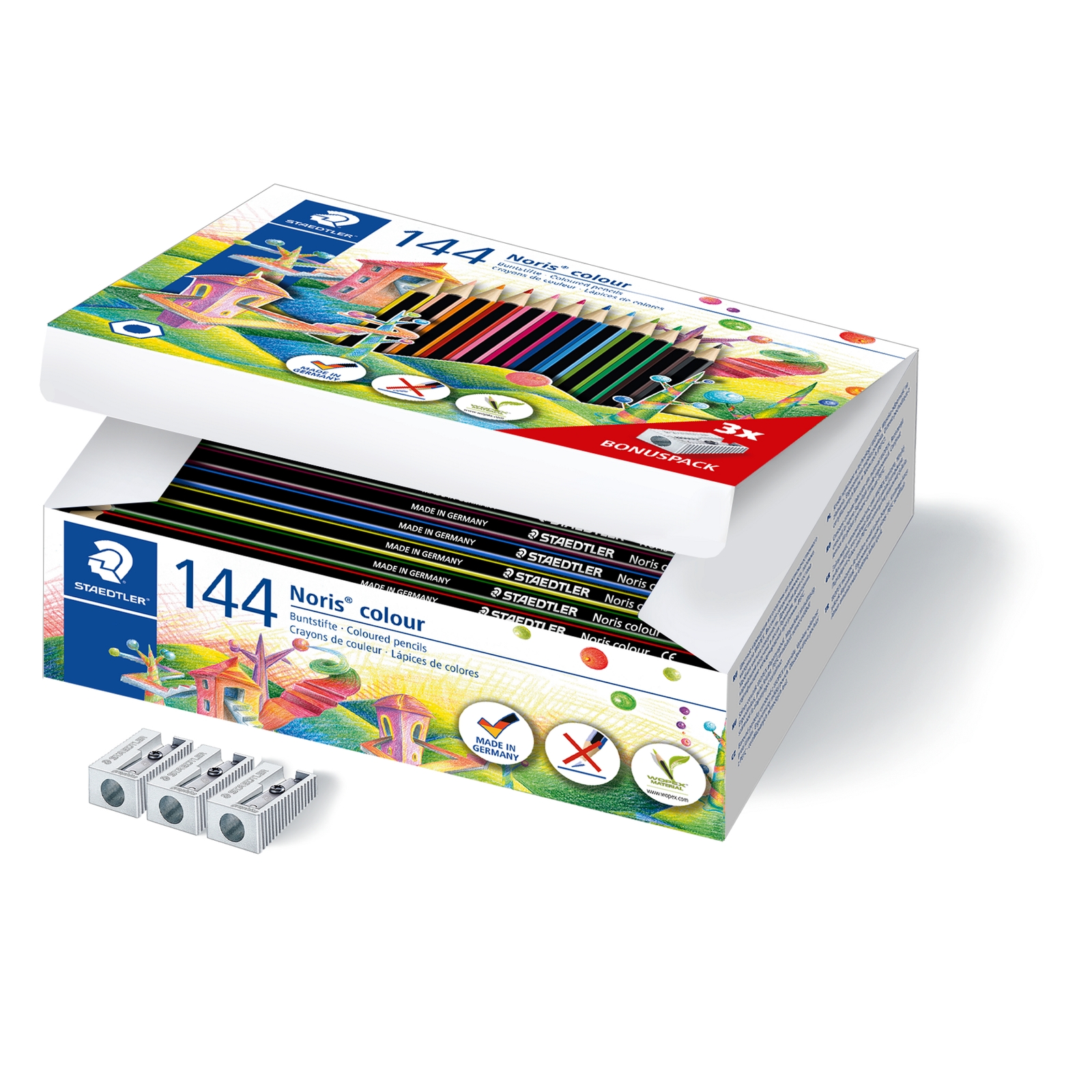 Staedtler High Pigment Coloured Pencils - Assorted - Pack of 144
