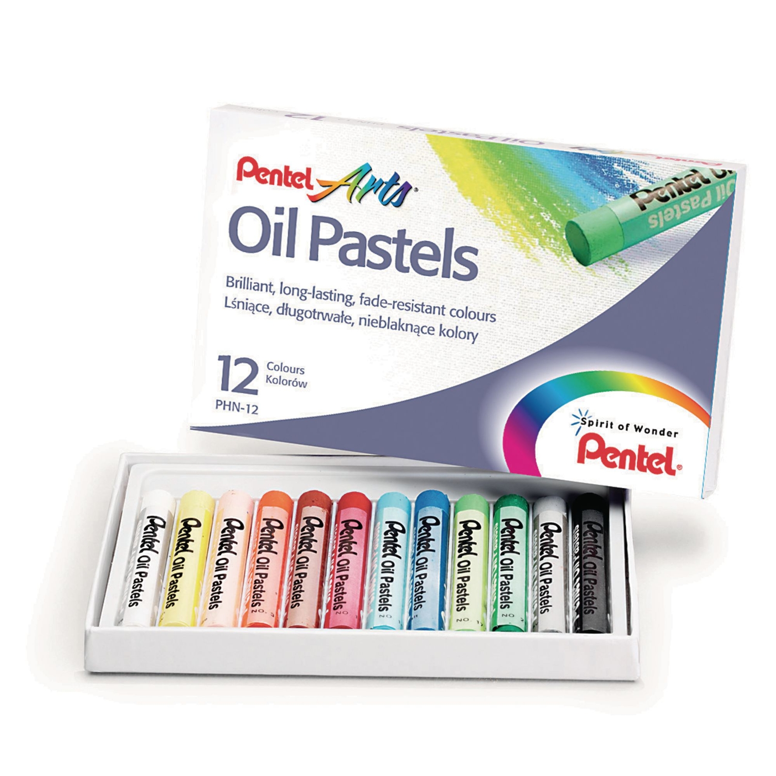 Pentel Arts Oil Pastels - Pack of 12