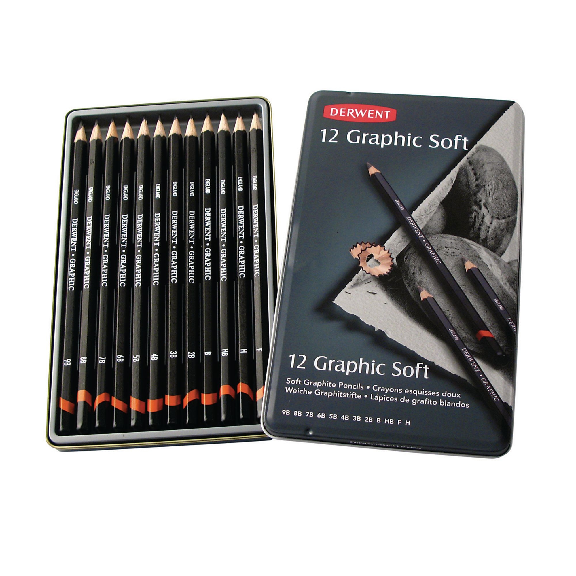 DerwentGraphic Soft PencilsP12