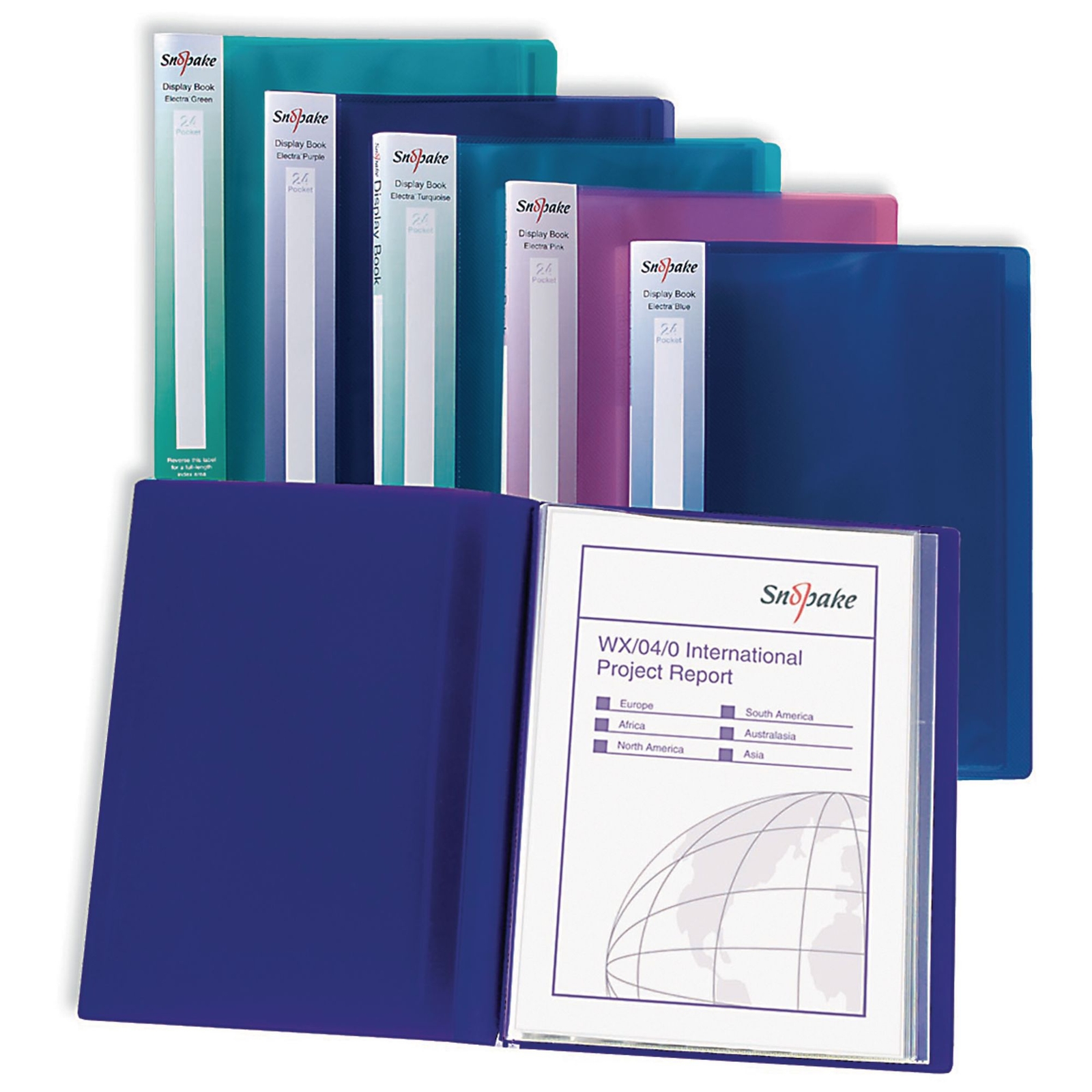 Snopake Electra Display Book A4 Assorted - Pack of 10