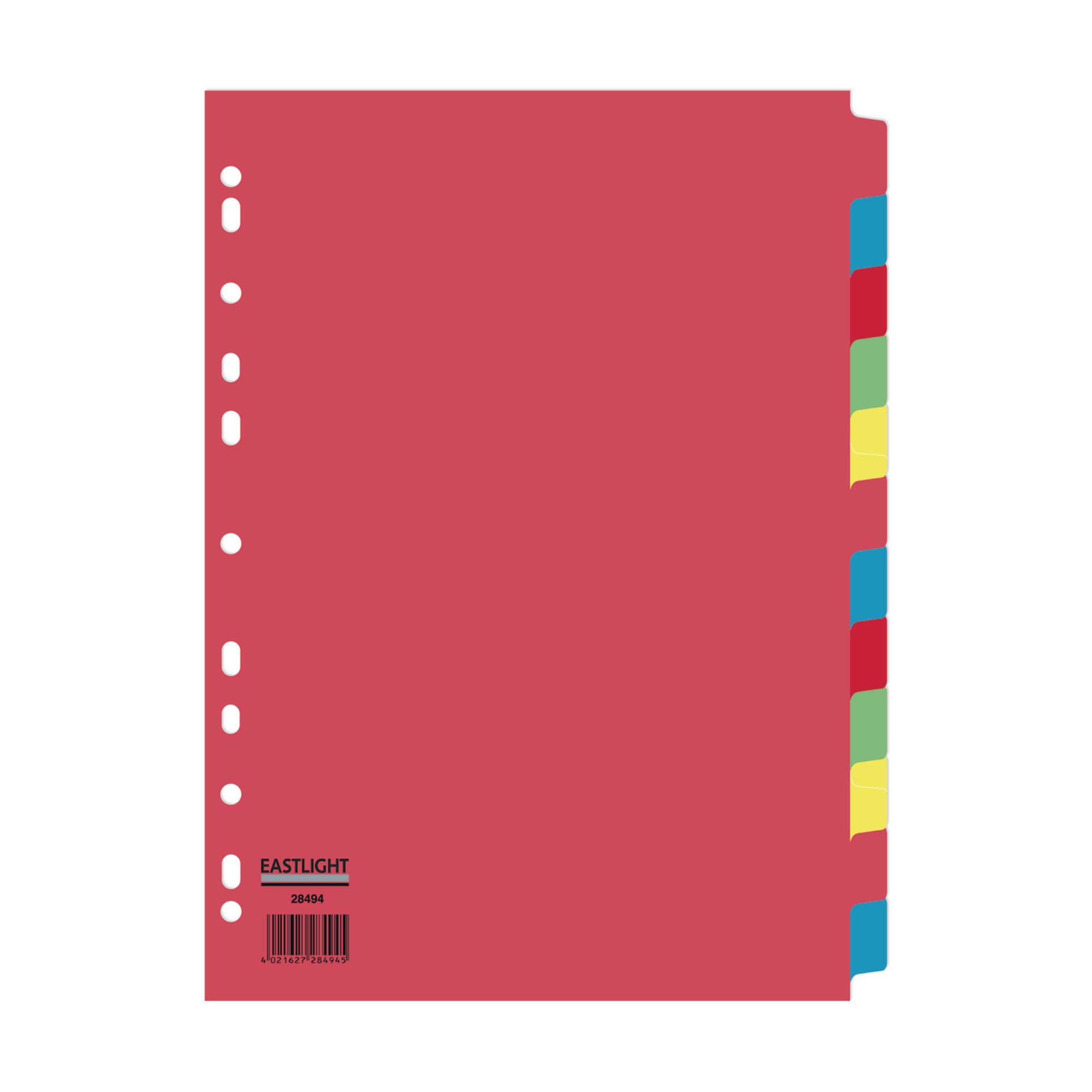 Concord Divider 12-Part A4 160gsm Multicoloured (Pack of 5)