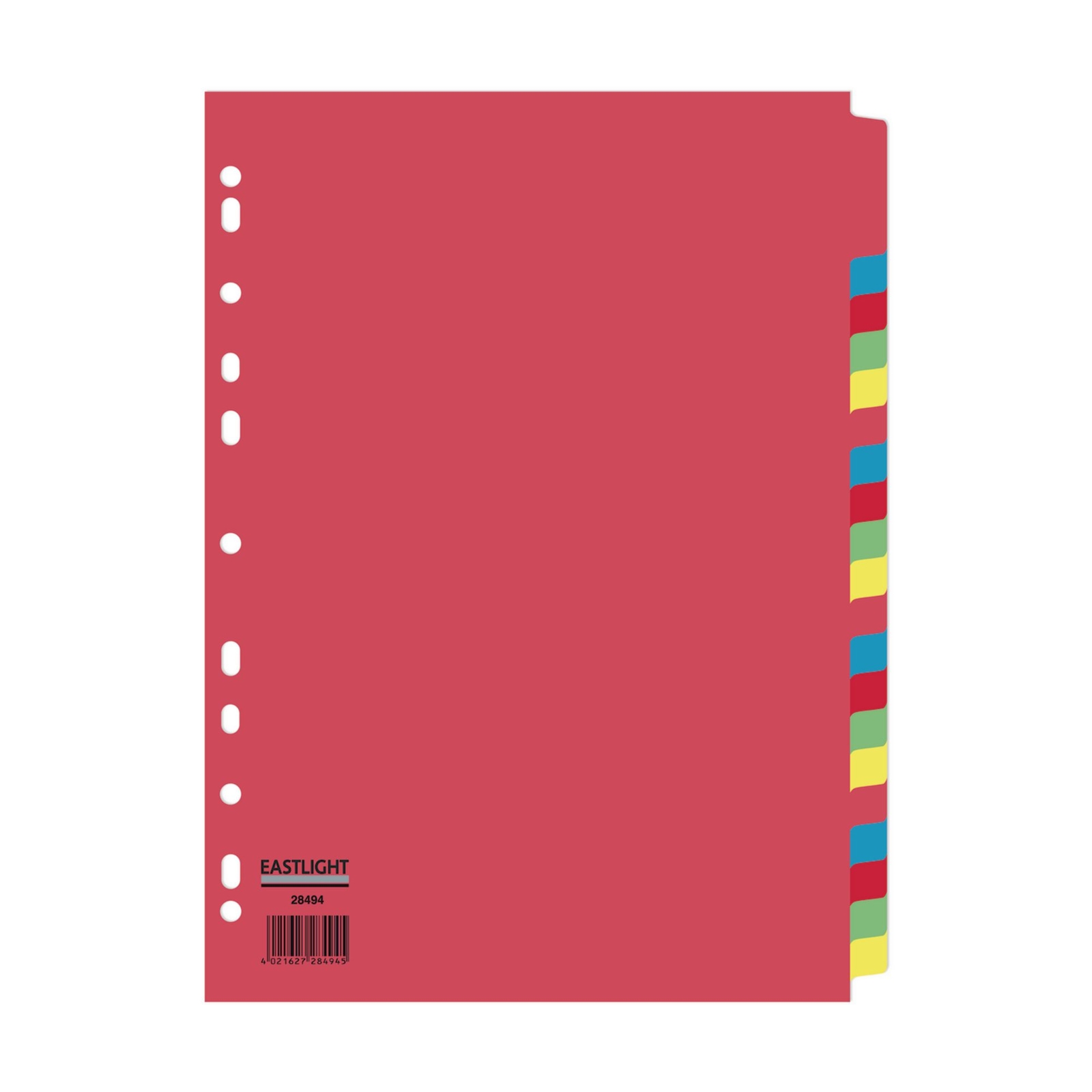 A4 Subject Dividers 20-part Europunched