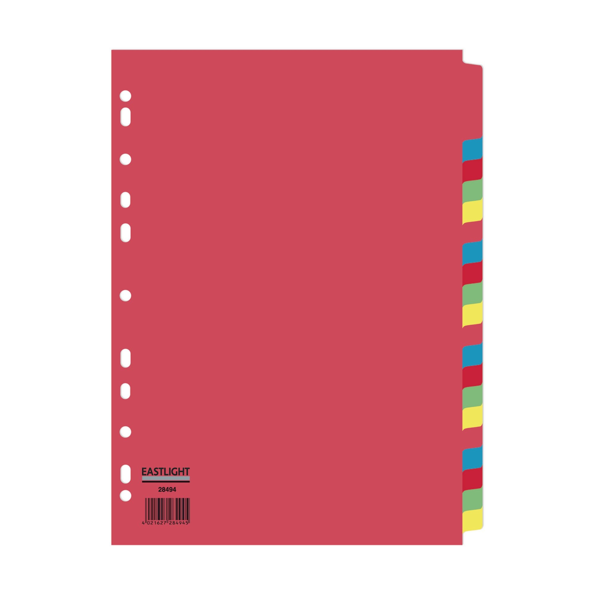 Concord Divider 20-Part A4 160gsm Multicoloured (Pack of 5)
