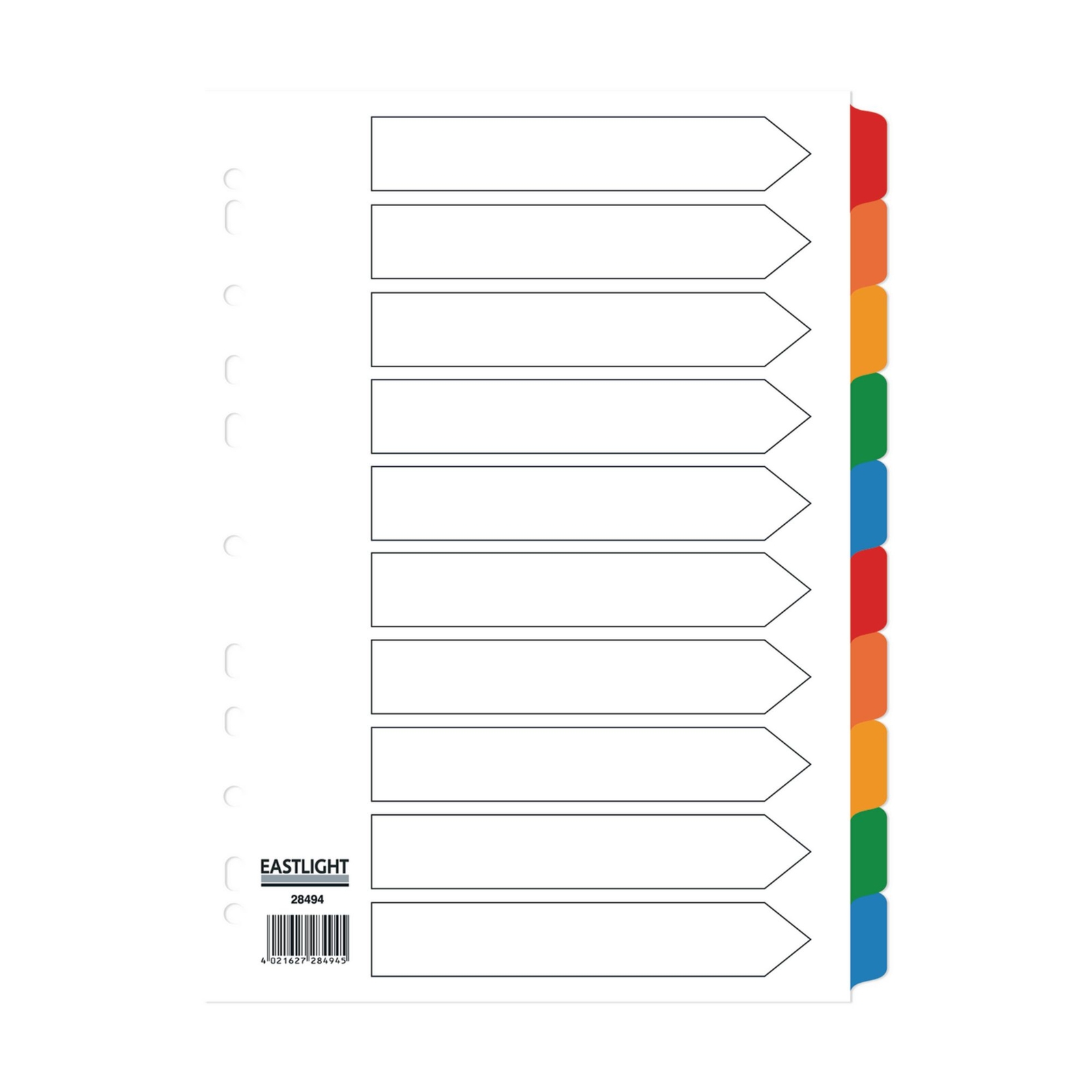 Concord Dividers Mylar 10 Part Pack of 5