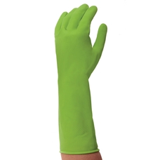 General Purpose Rubber Gloves -Green - Small Pack 12