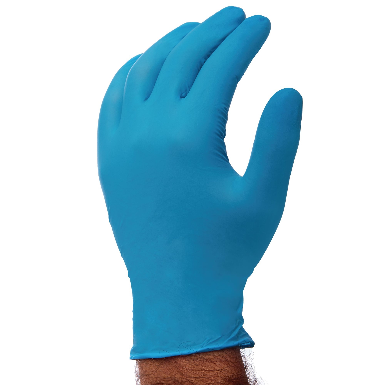 Blue Powder Free Nitrile Disposable Gloves - Medium