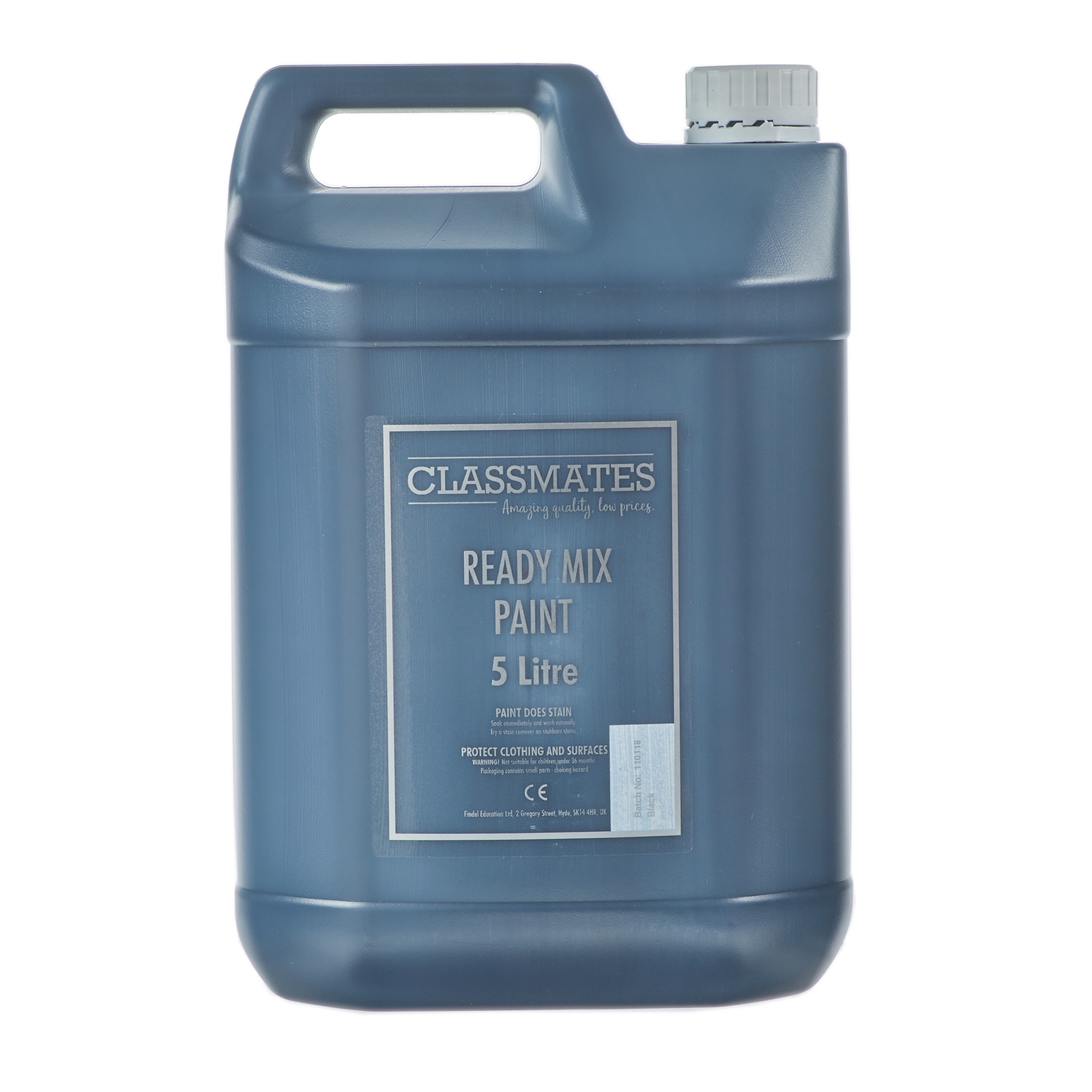 Classmates Black Ready Mixed Paint - 5 Litre - Each