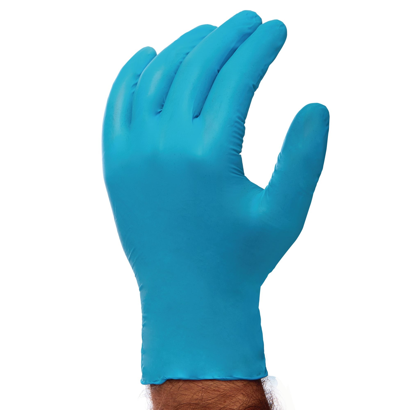 Large Blue Powder Free Disposable Gloves - Pack x 100 Box