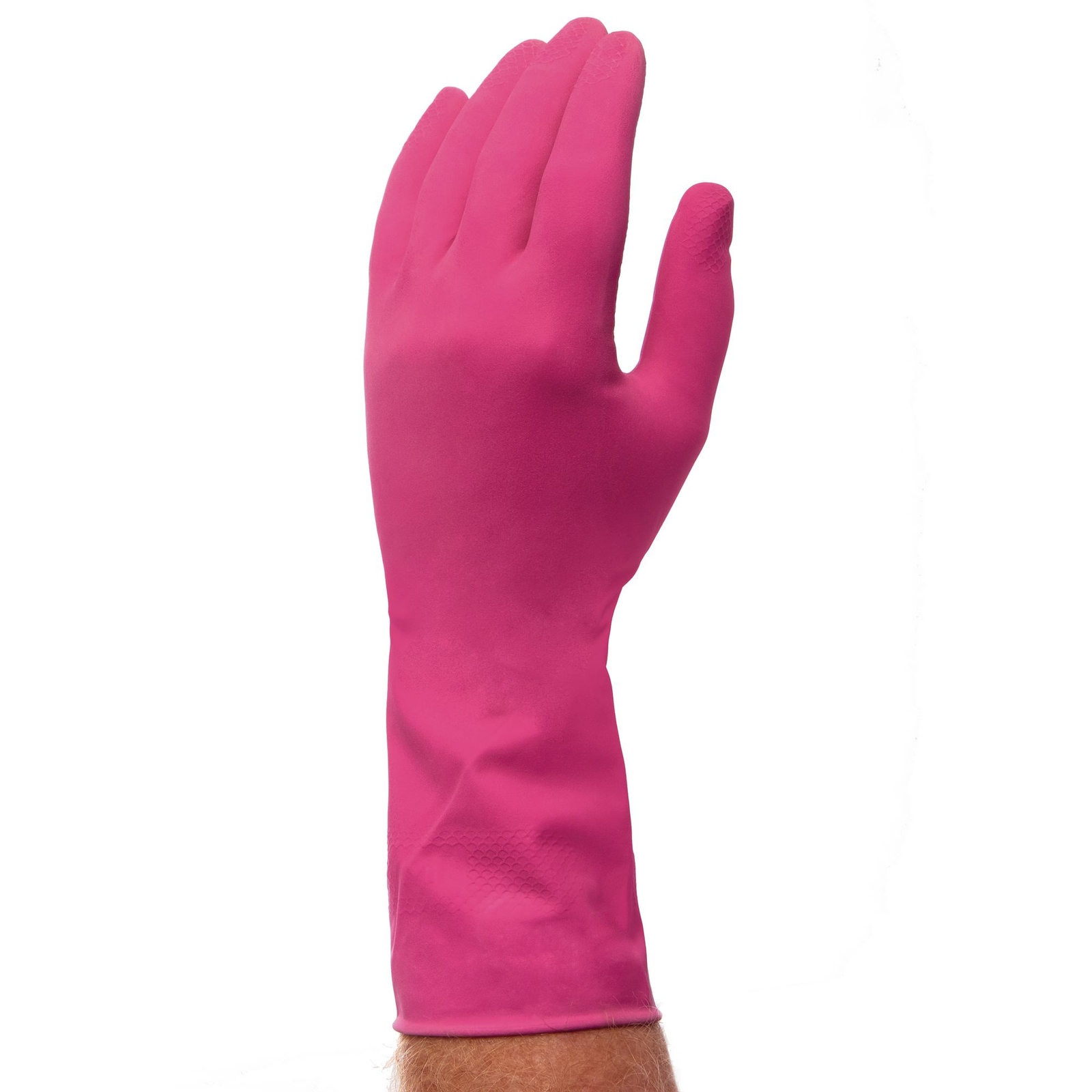 General Purpose Rubber Gloves - Pink - Medium Pack 12