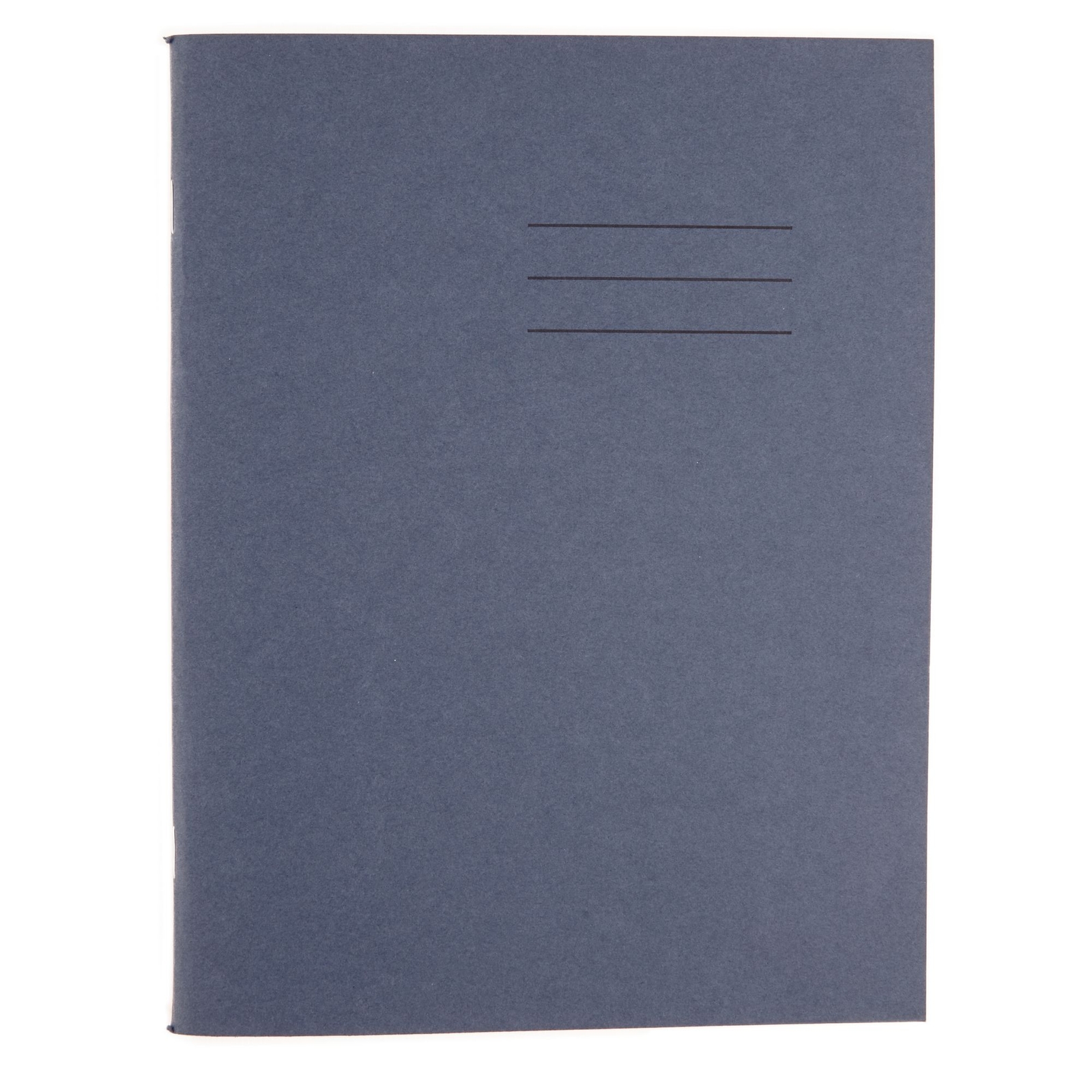 8 x 4"/200 x 120mm Regulation NB Dark Blue Cover 7mm Ruled Exercise Book - 80 Page - Pack of 100