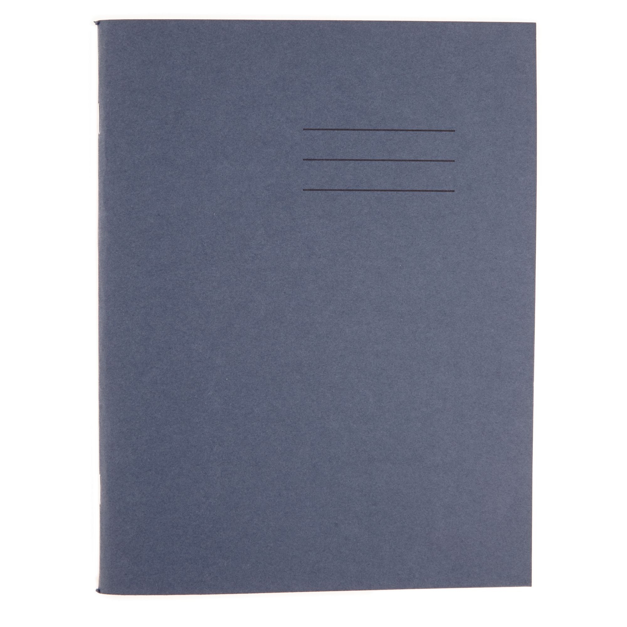 9x7 Exercise Book 48 Page, 8mm Ruled with Margin, Dark Blue - Pack of 100