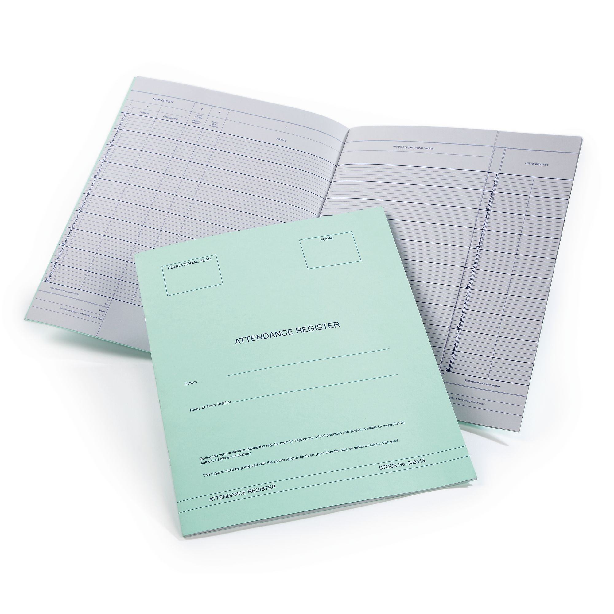 CM Attendance Register 50 Name