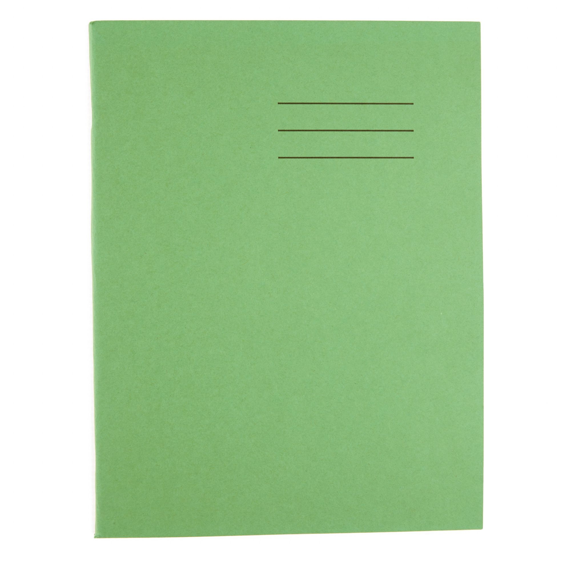 8x6.5 Exercise Book 80 Page, 10mm Squared, Light Green - Pack of 100