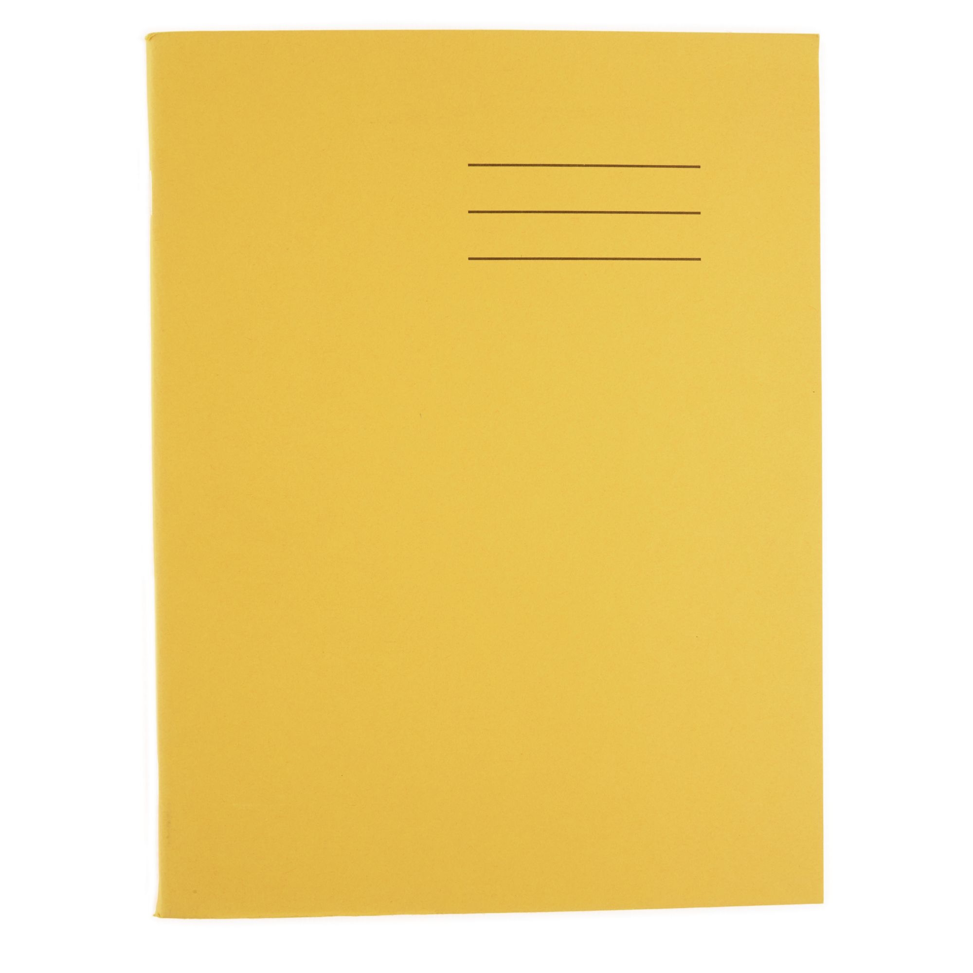 9x7 Exercise Book 48 Page, 8mm Ruled with Margin,Yellow - Pack of 100