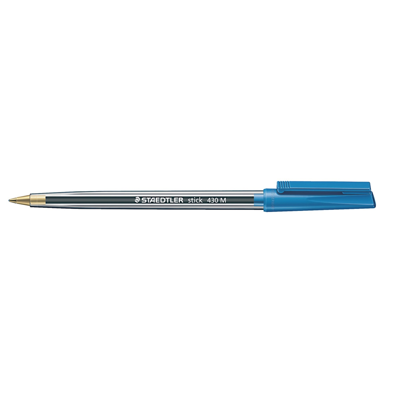 Staedtler Blue Stick M430 Ballpoint Pen - Medium Nib - Pack of 50