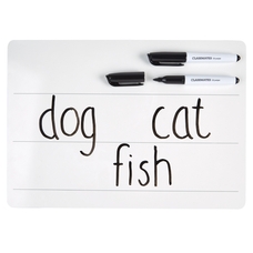 Classmates Lightweight Whiteboards - Non-magnetic - A4 Lined - Pack 105
