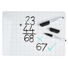 Classmates Lightweight Whiteboards - Non-magnetic - A4 Gridded - Pack 105
