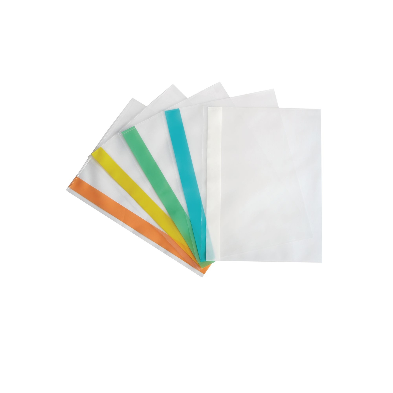 Tidifile A4+ Clear with Coloured Strip - Pack of 100