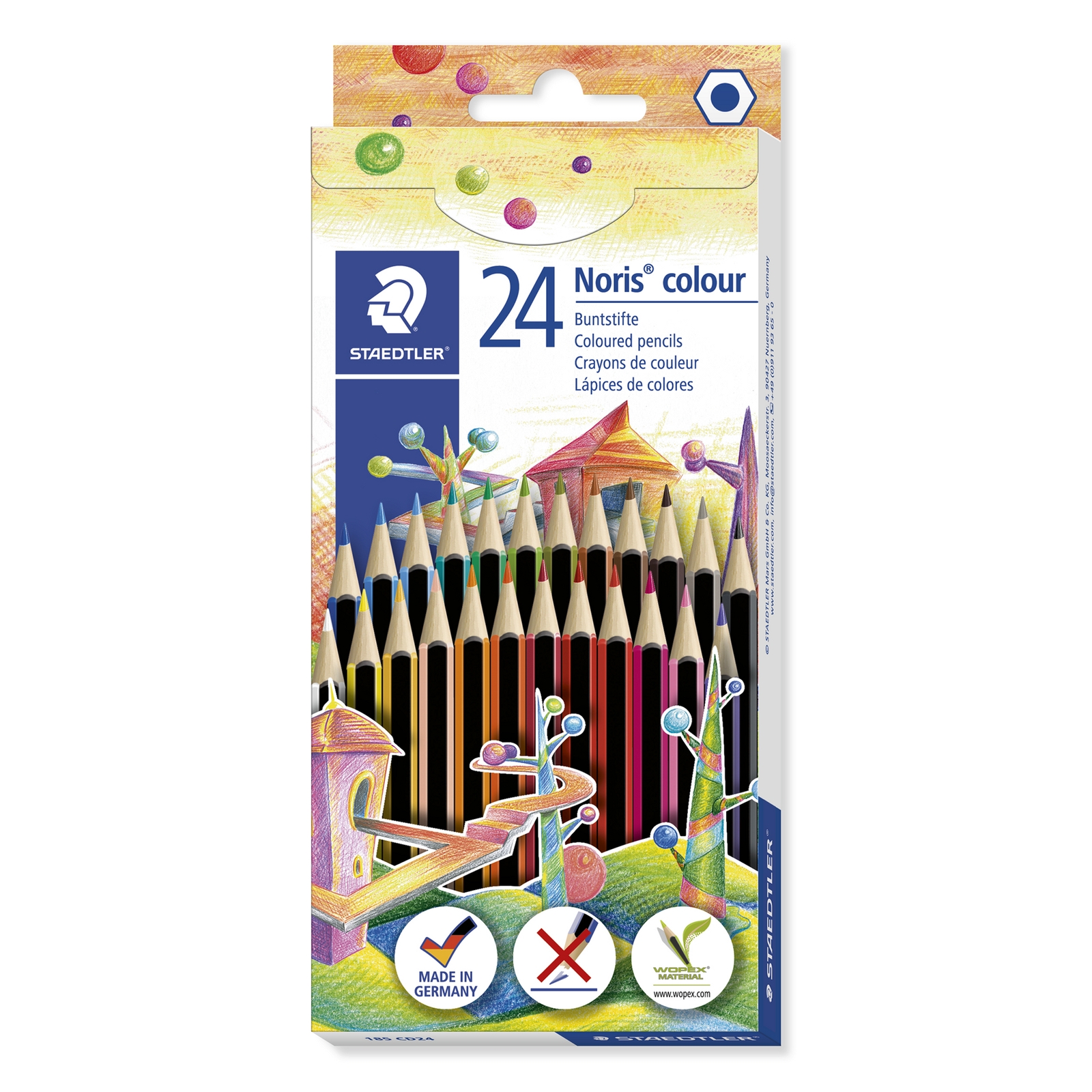 Staedtler High Pigment Coloured Pencils - Assorted - Pack of 24