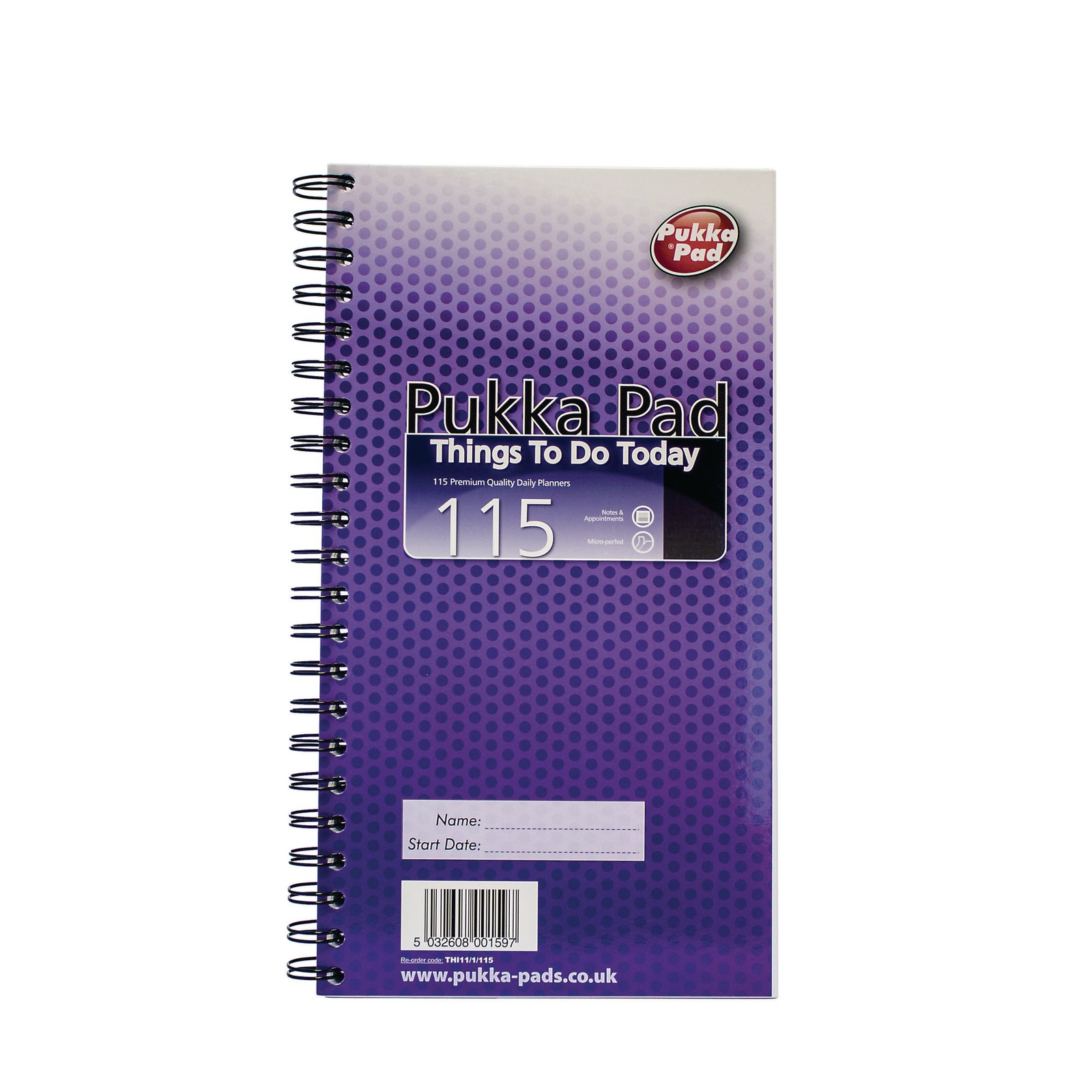 Pukka Things To Do Today 115 Page Notebook Purple