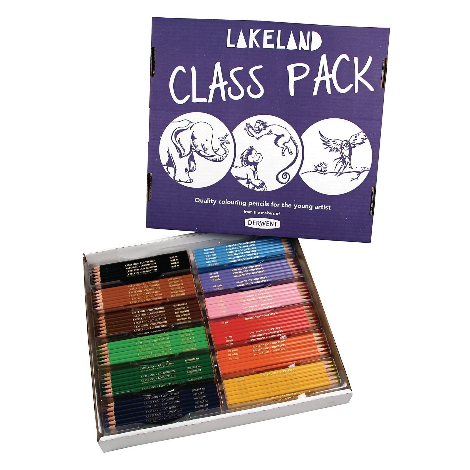 Lakeland Colourthin Fine Coloured Pencils - Assorted - Pack of 360