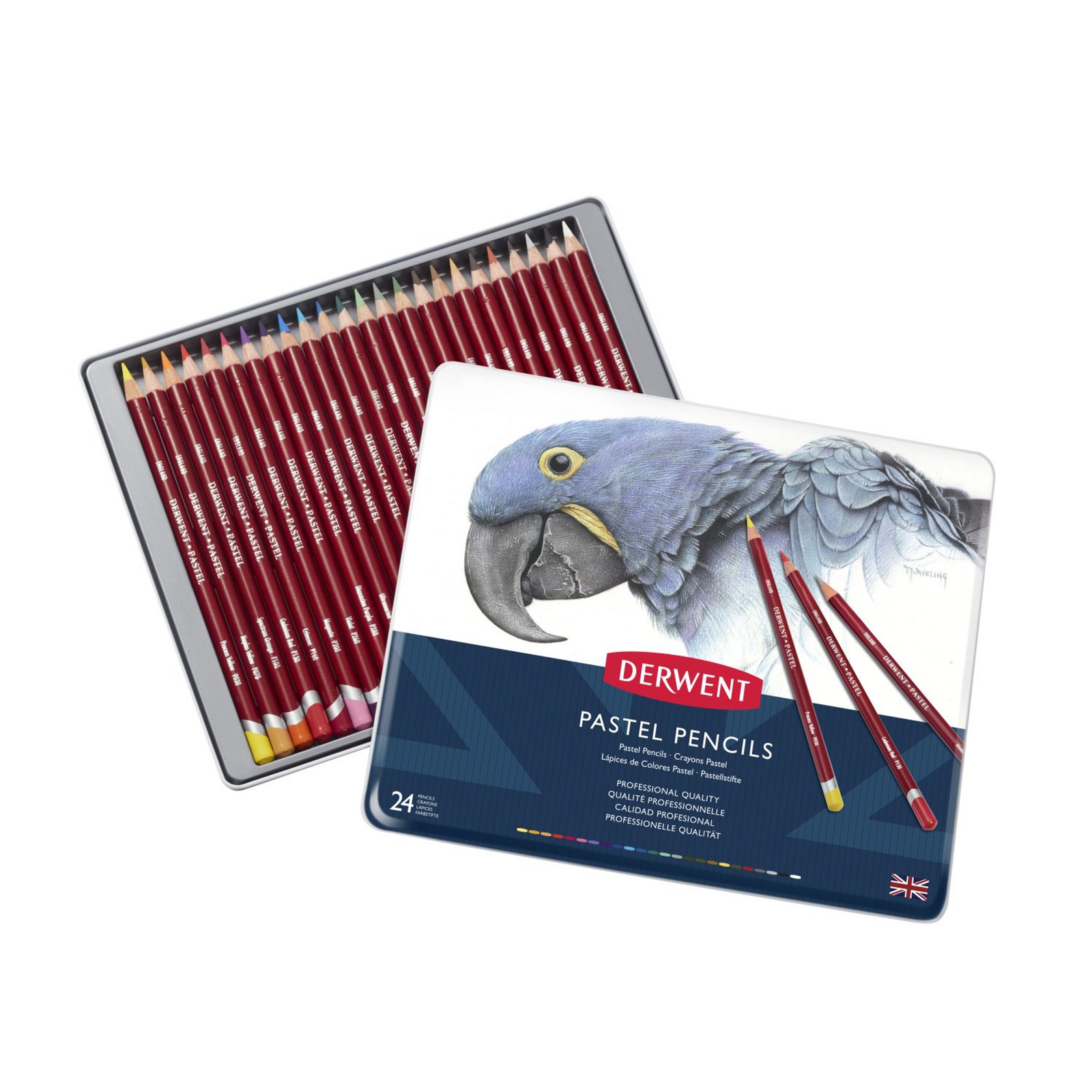 Derwent Pastel Pencils - Assorted - Pack/Tin of 24