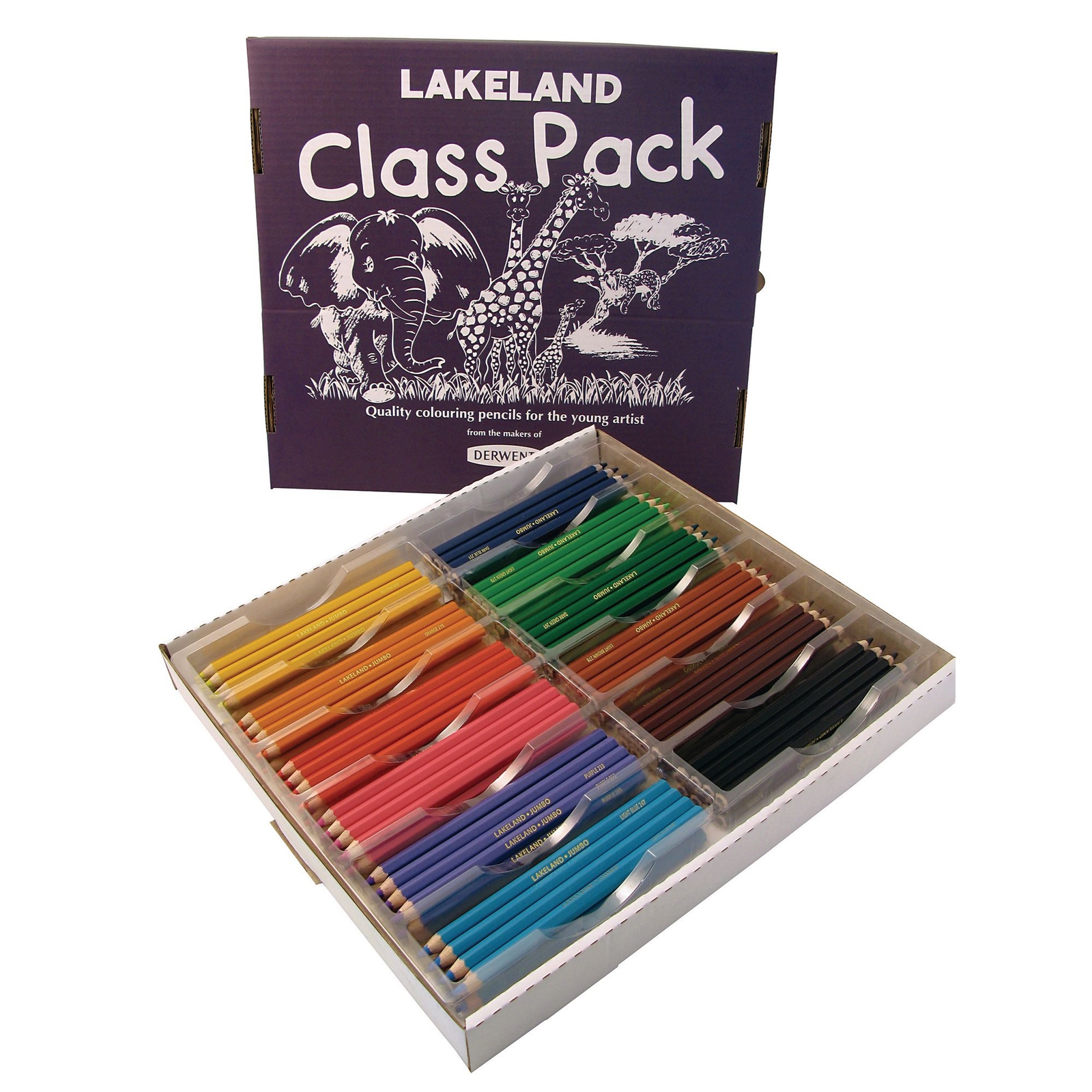 Lakeland Jumbo Colouring Pencils - Assorted - Class Pack of 144