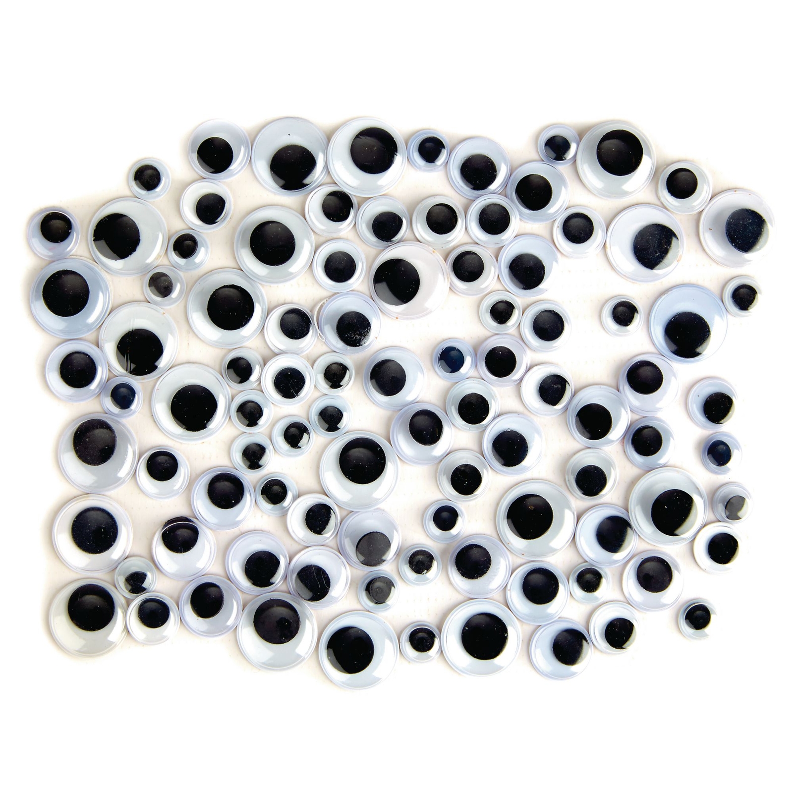 Peel And Stick Wiggle Eyes Pack x 100