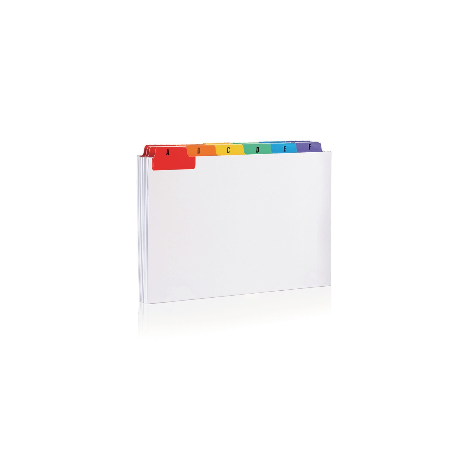 A-Z Guide Cards 203 x 127mm White