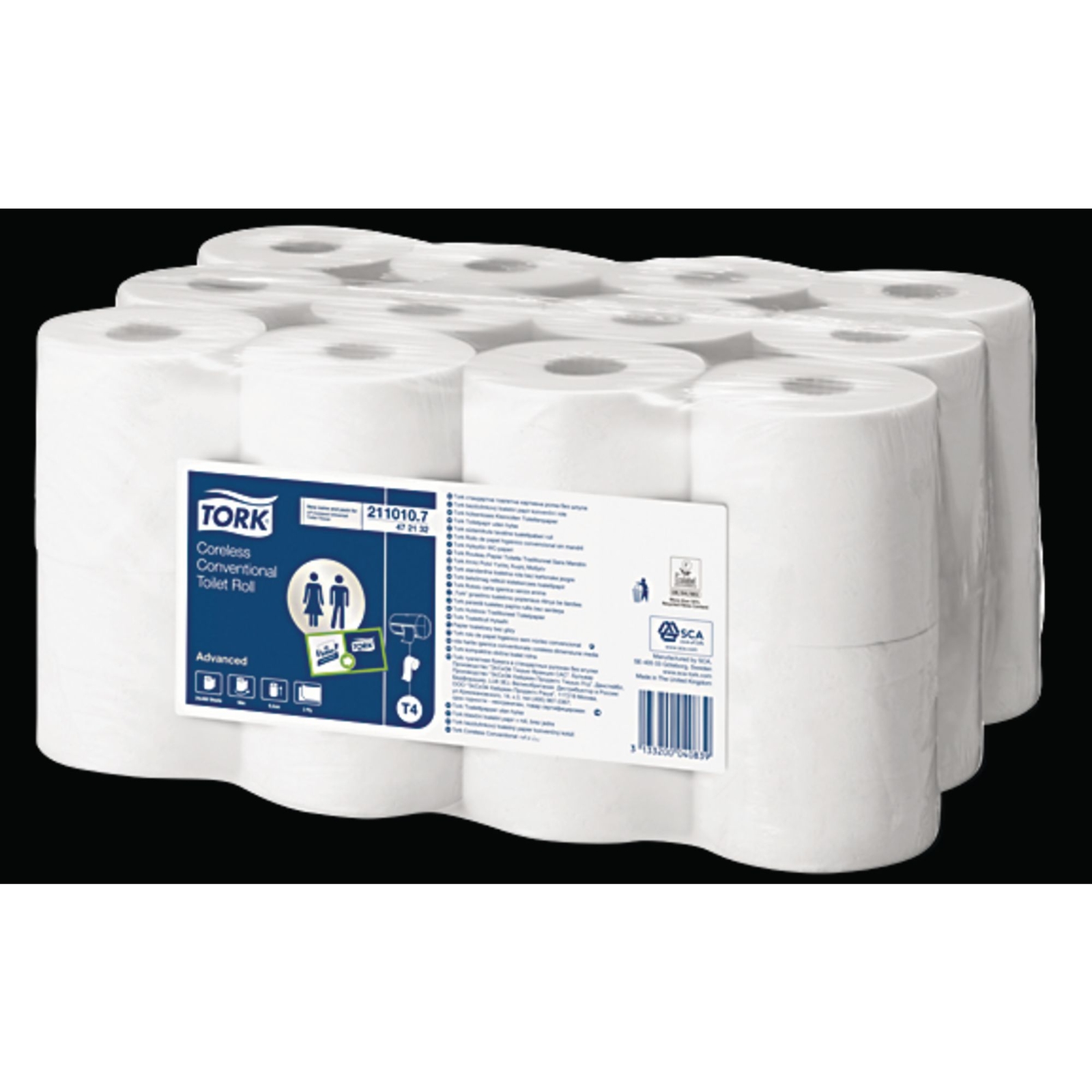 Mini Jumbo Toilet Roll - Pack of 12