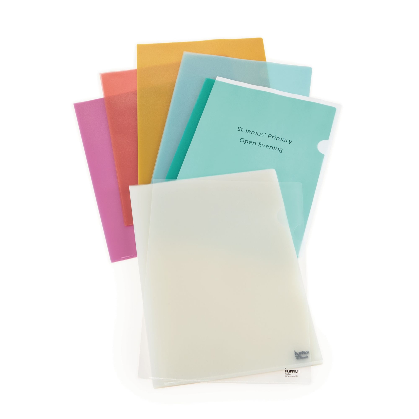 Flipfile Recycled Cutflush Folder A4 Clear - Pack of 25