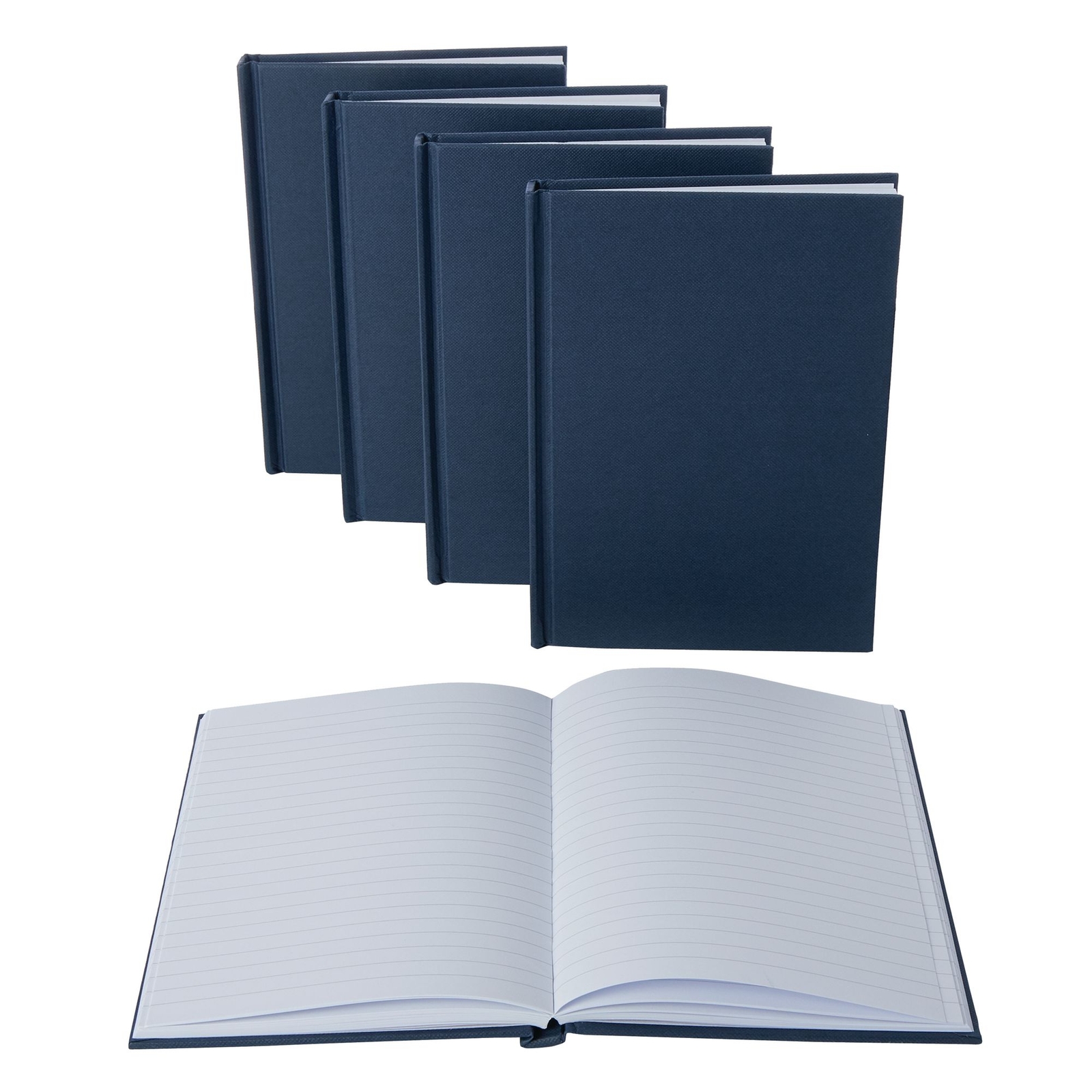 A4 Pukka Blue Range Casebound Notebooks - Pack of 5