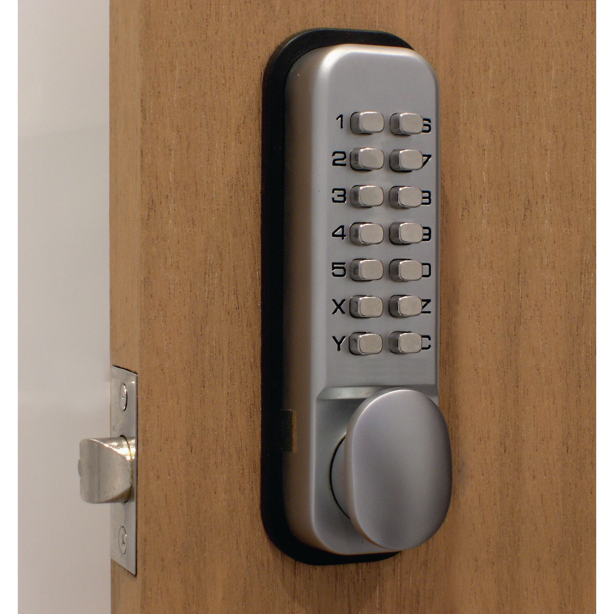 push button door lock