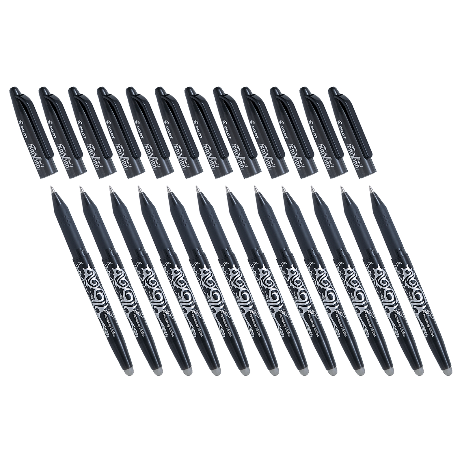 Pilot Frixion Erasable Rollerball Pen Black Pack of 12 Hope Education