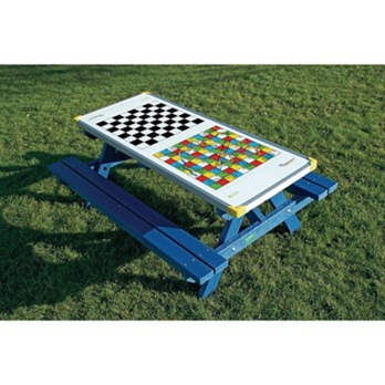 Junior Gameboard Picnic Benches Blue Findel International