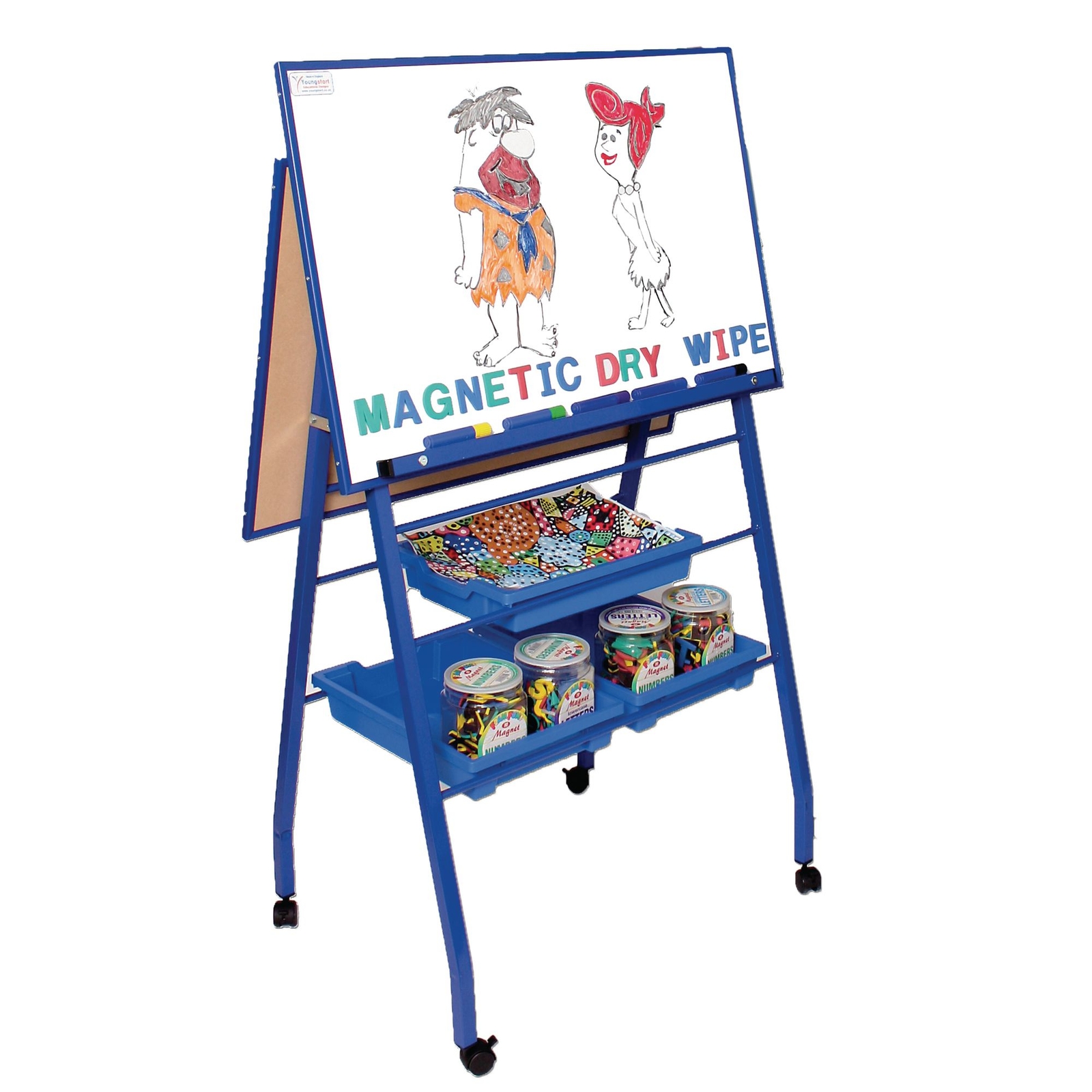 Mobile A- Frame Easel 'Landscape Style' - Blue