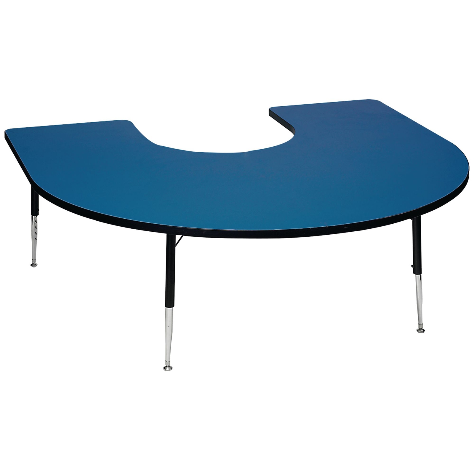 TufTop Horseshoe Height Adjustable Classroom Table 1675 x 1520 x 430