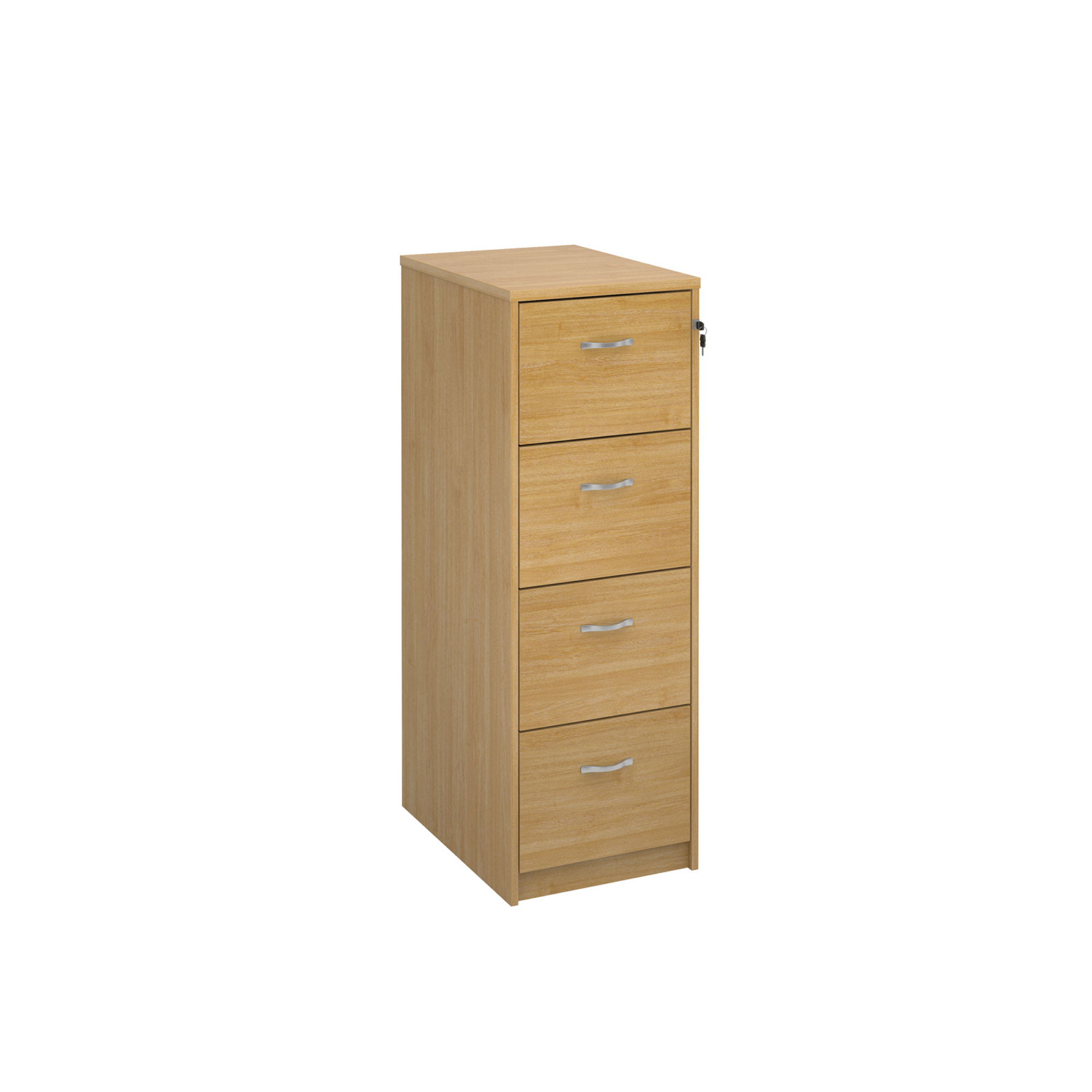 CM Wooden Filing Cabinet 4 Draw Oak