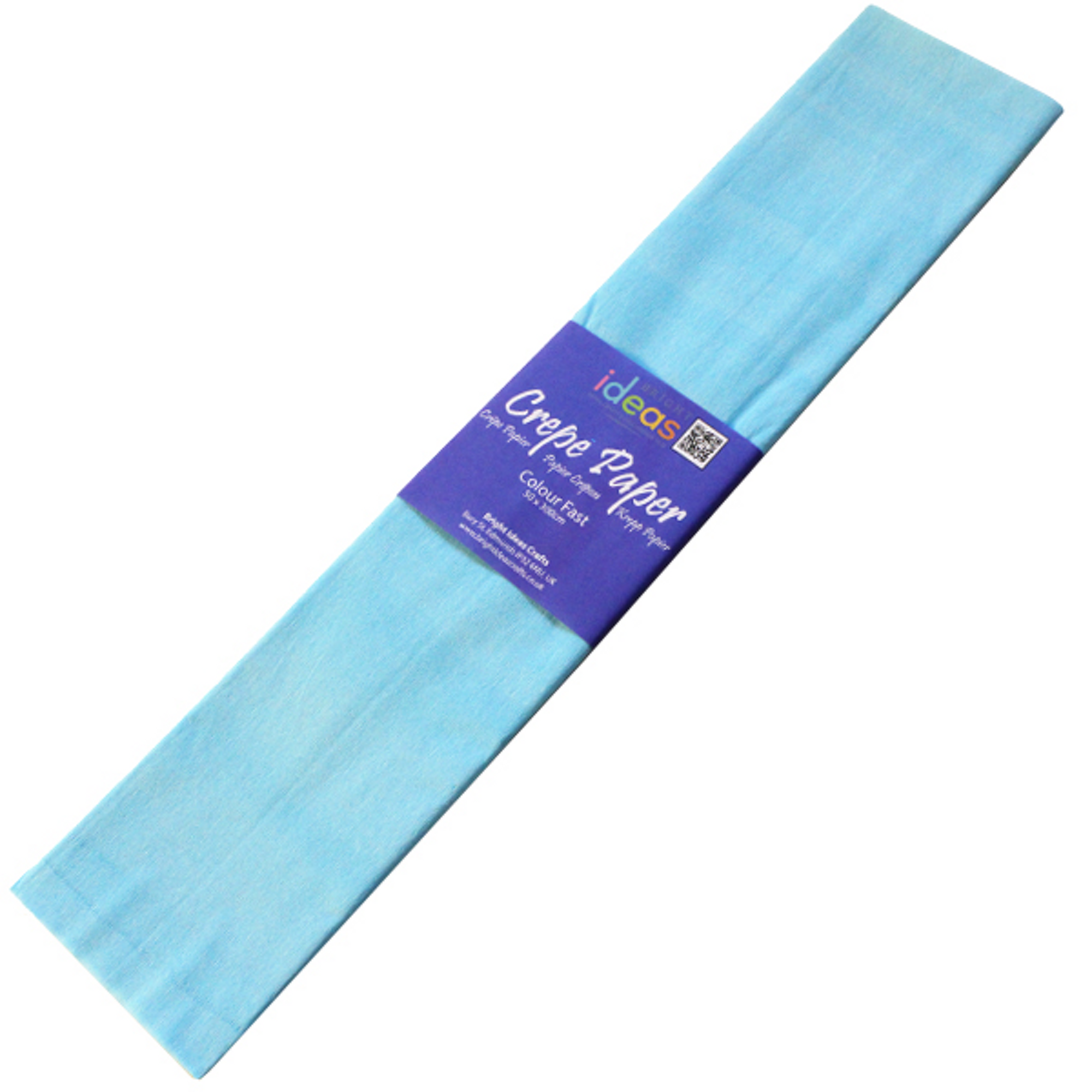G490964 Colour Fast Crêpe Paper Light Blue GLS Educational Supplies
