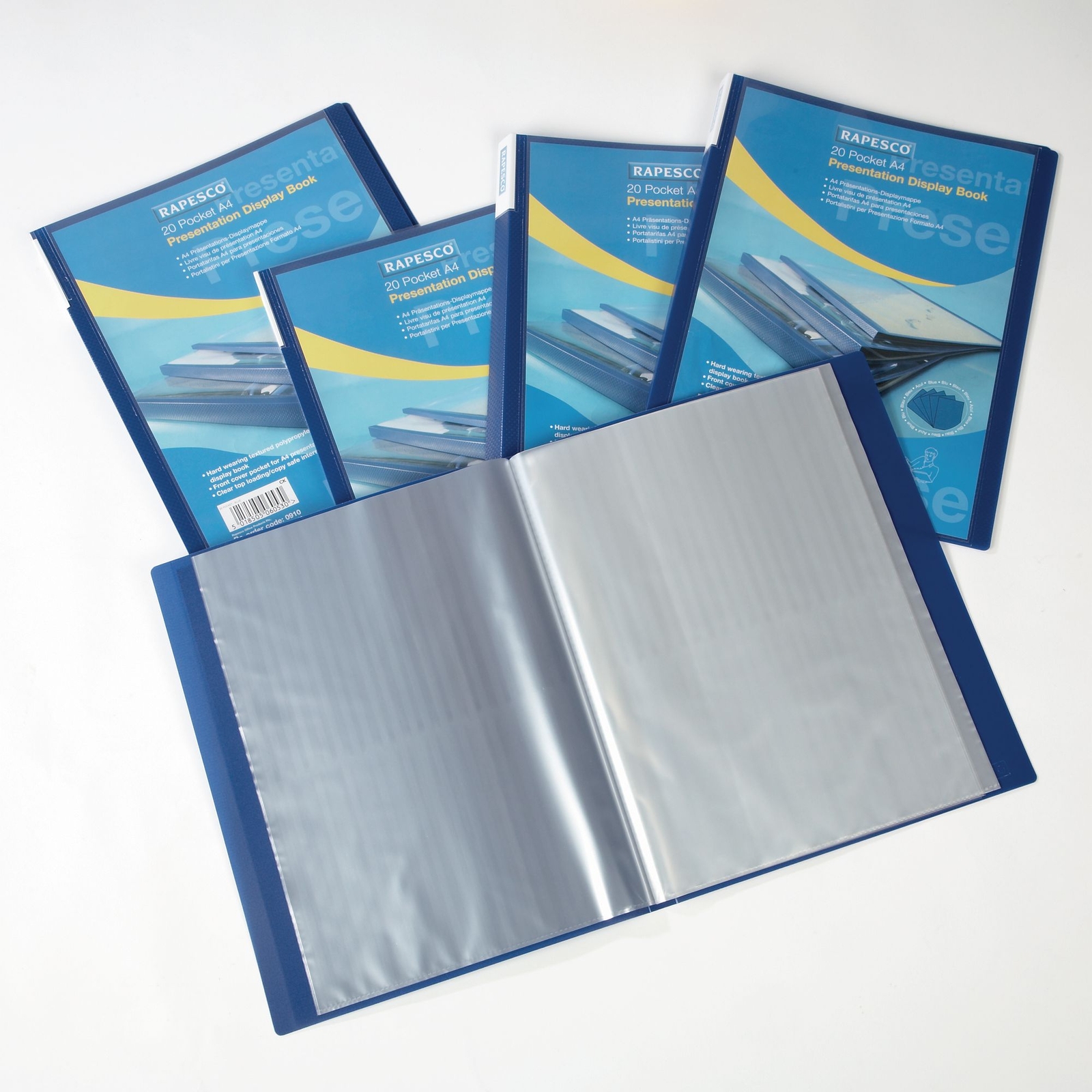 Rapesco Presentation Display Book A4 Black - Pack of 5