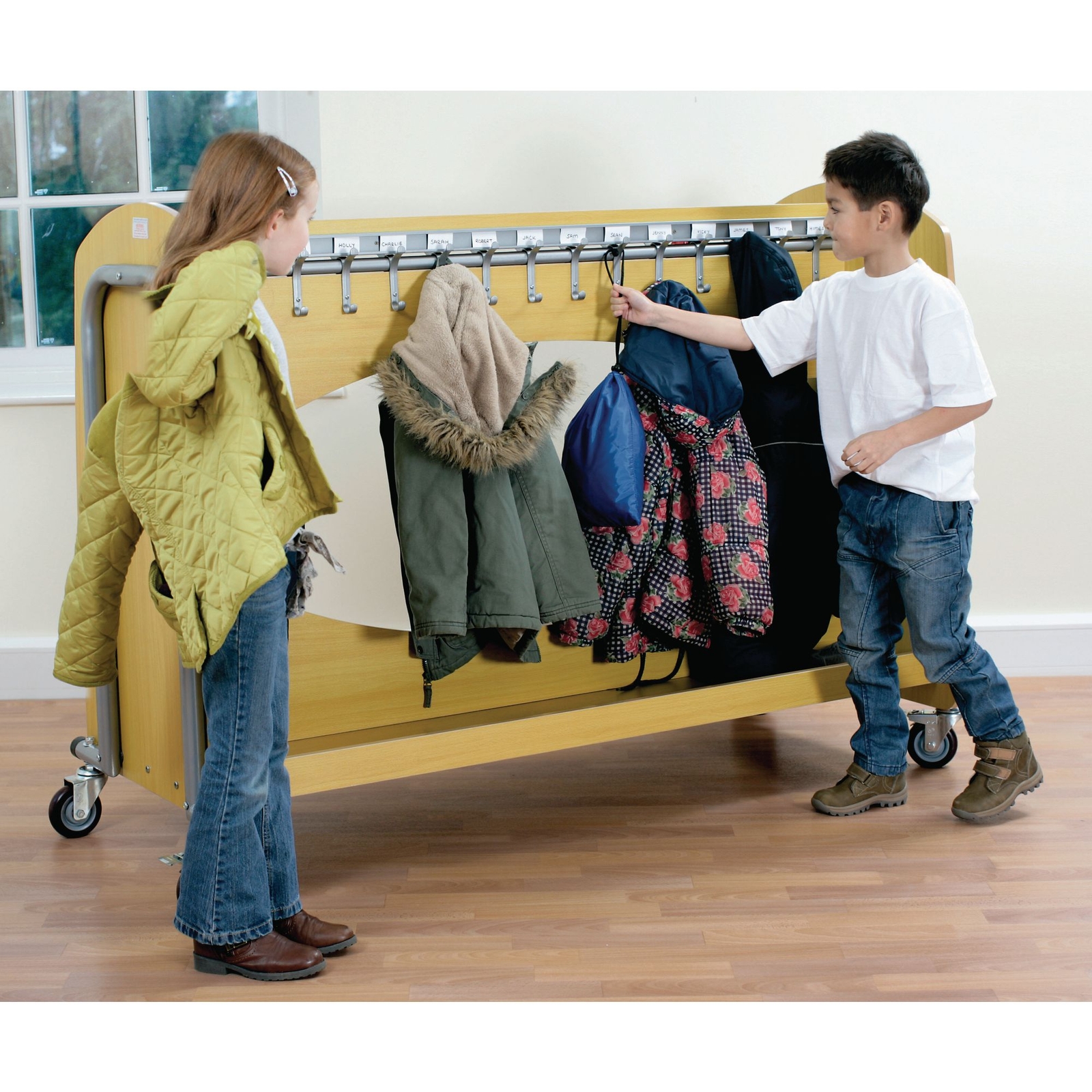 Tuf 2™ Double Sided Cloakroom Trolley - 161 x 74 x 114cm - Each