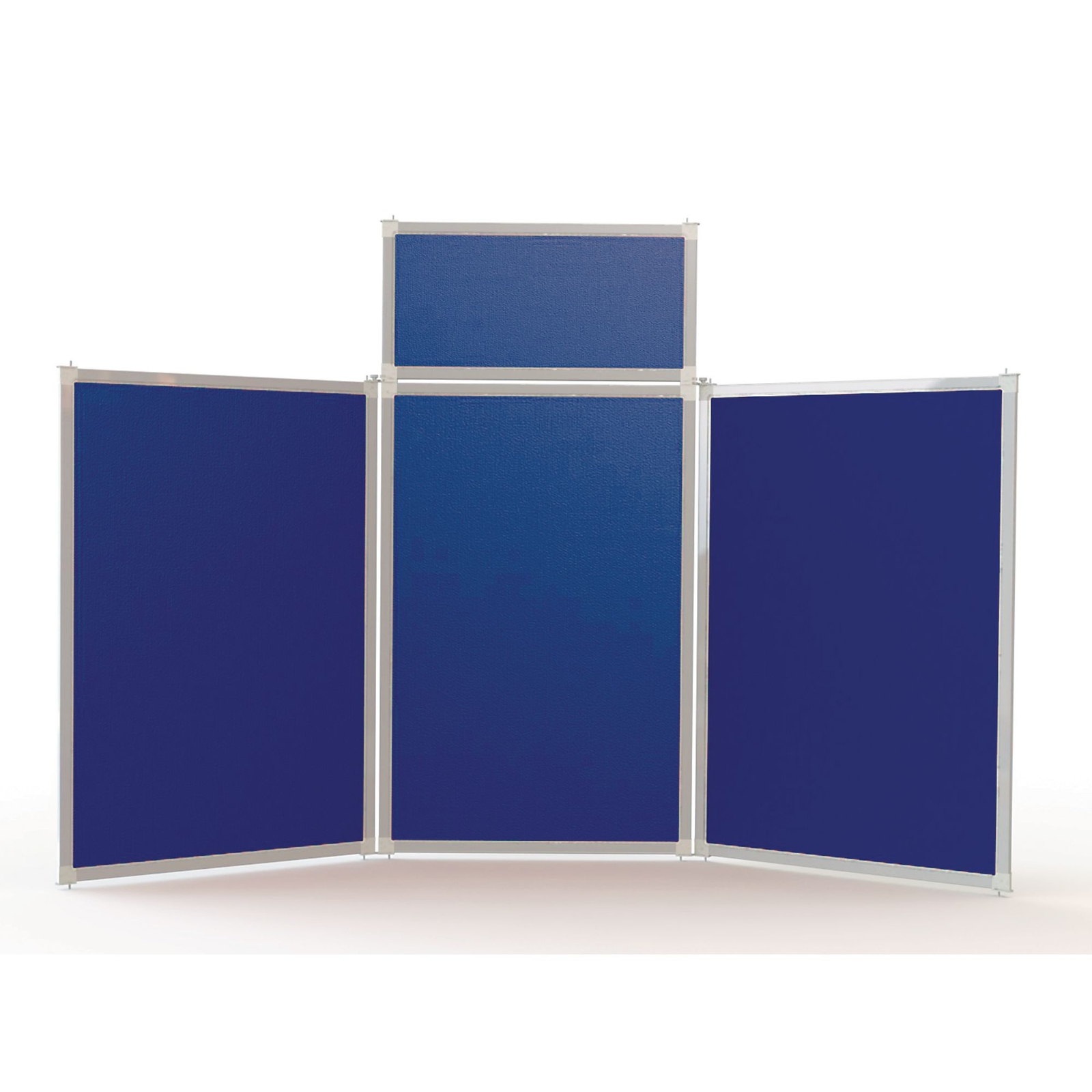 4 Panel Portrait Desktop Screen - Blue