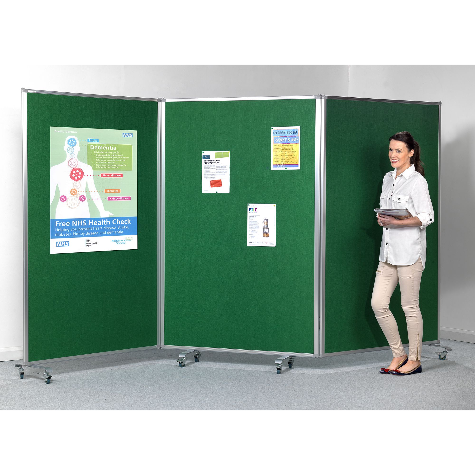 Tri Screen Mobile Presentation And Display System Findel