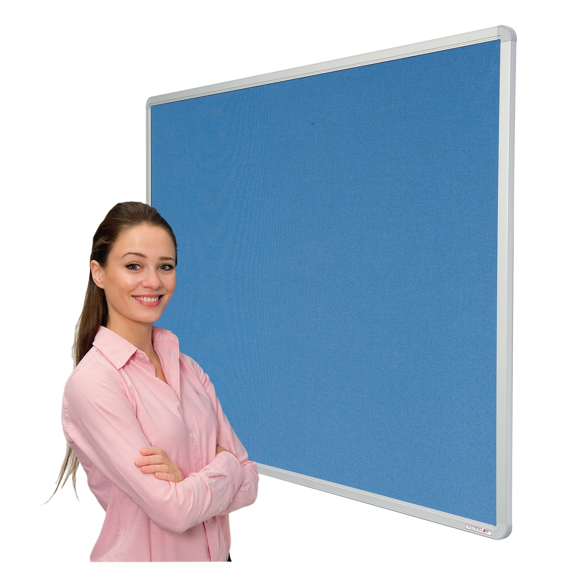 ColourTex Aluminium Frame FlameSheild Noticeboard18x12Turq
